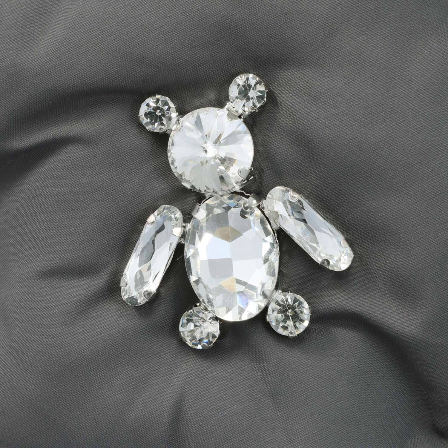 サボイ はっ水　軽量 くまビジュウアクセント 中わた入りボディバッグ