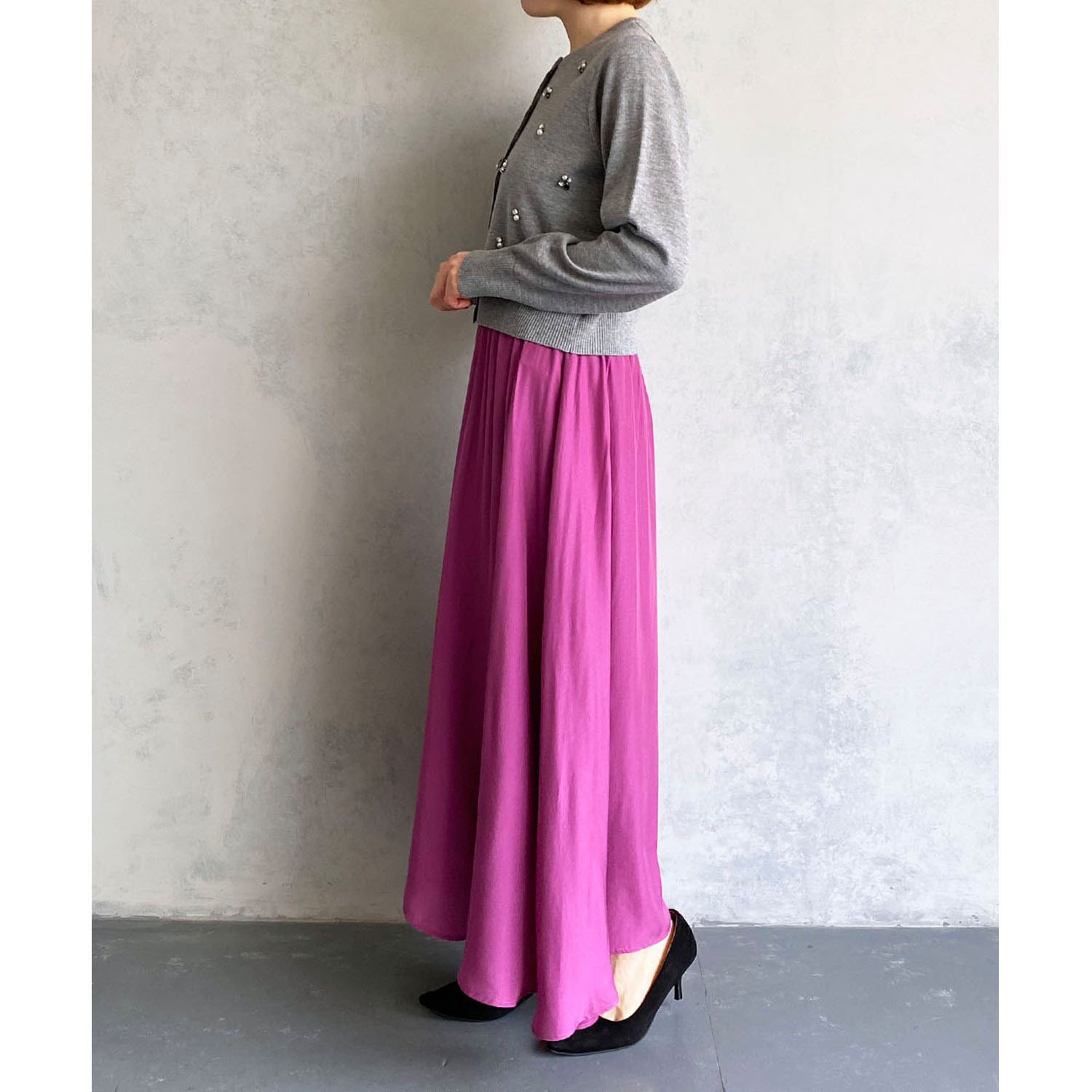 エピデミーク ビジュウ ミラノリブ ニットカーディガン