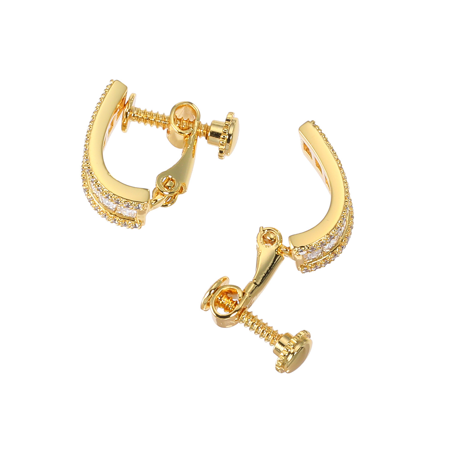 マダムヒロコ レクタングルカットＣＺ ラグジュアリー イヤリング／ピアス “モンシュシュ”