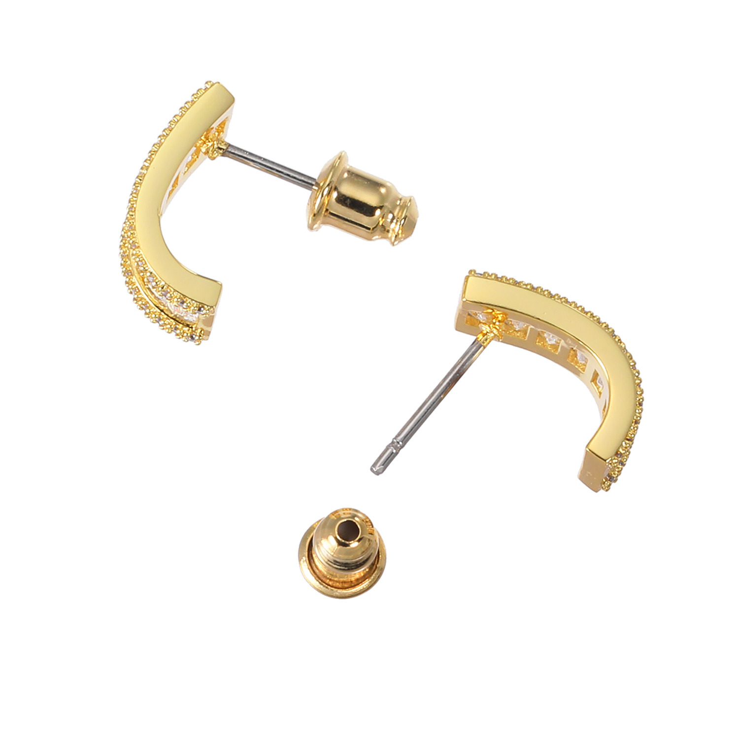 マダムヒロコ レクタングルカットＣＺ ラグジュアリー イヤリング／ピアス “モンシュシュ”