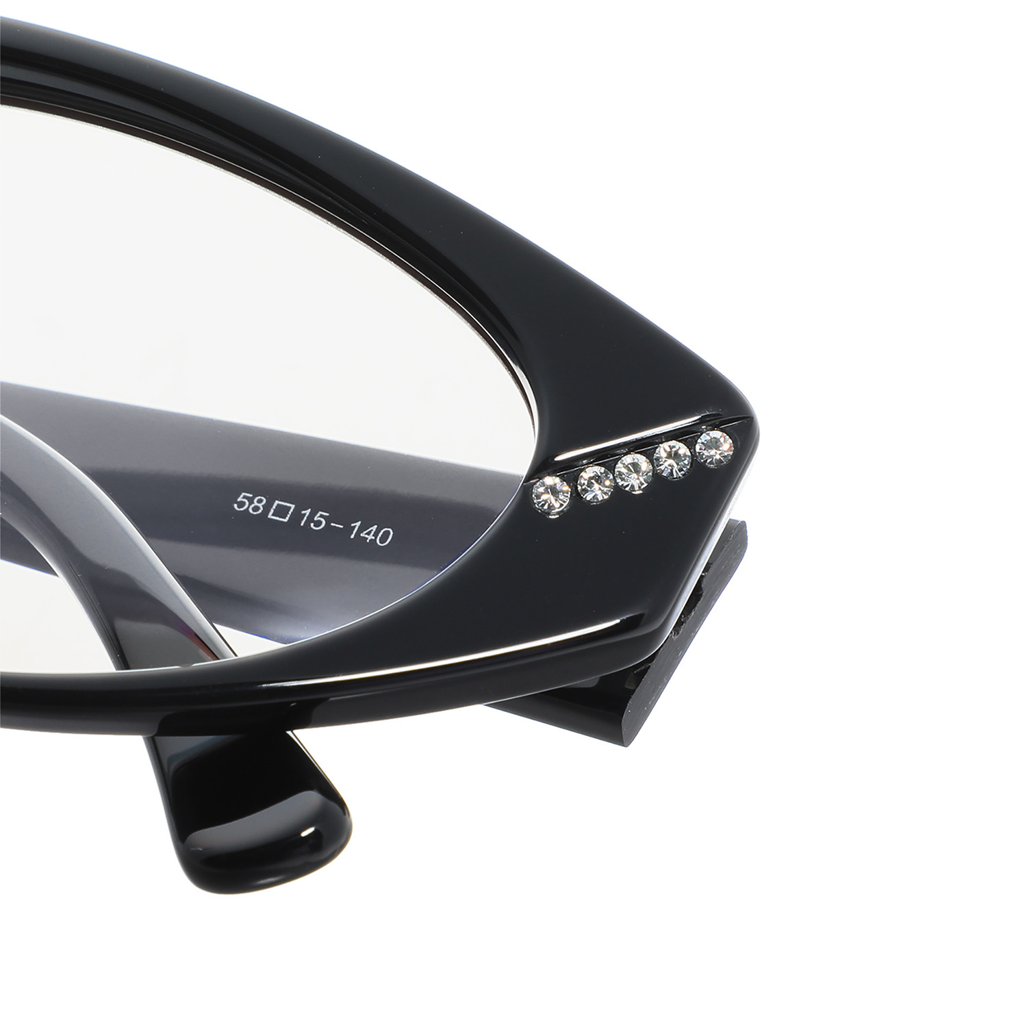 マダムヒロコ ＵＶ＆青色光＆ 裏面反射カット クリスタルガラス オールシーズン使える フォックスフレーム サングラス ”ライク　ア　シネマ”