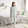 ローラアシュレイ ルイース　フローラル 中わたニットパジャマ