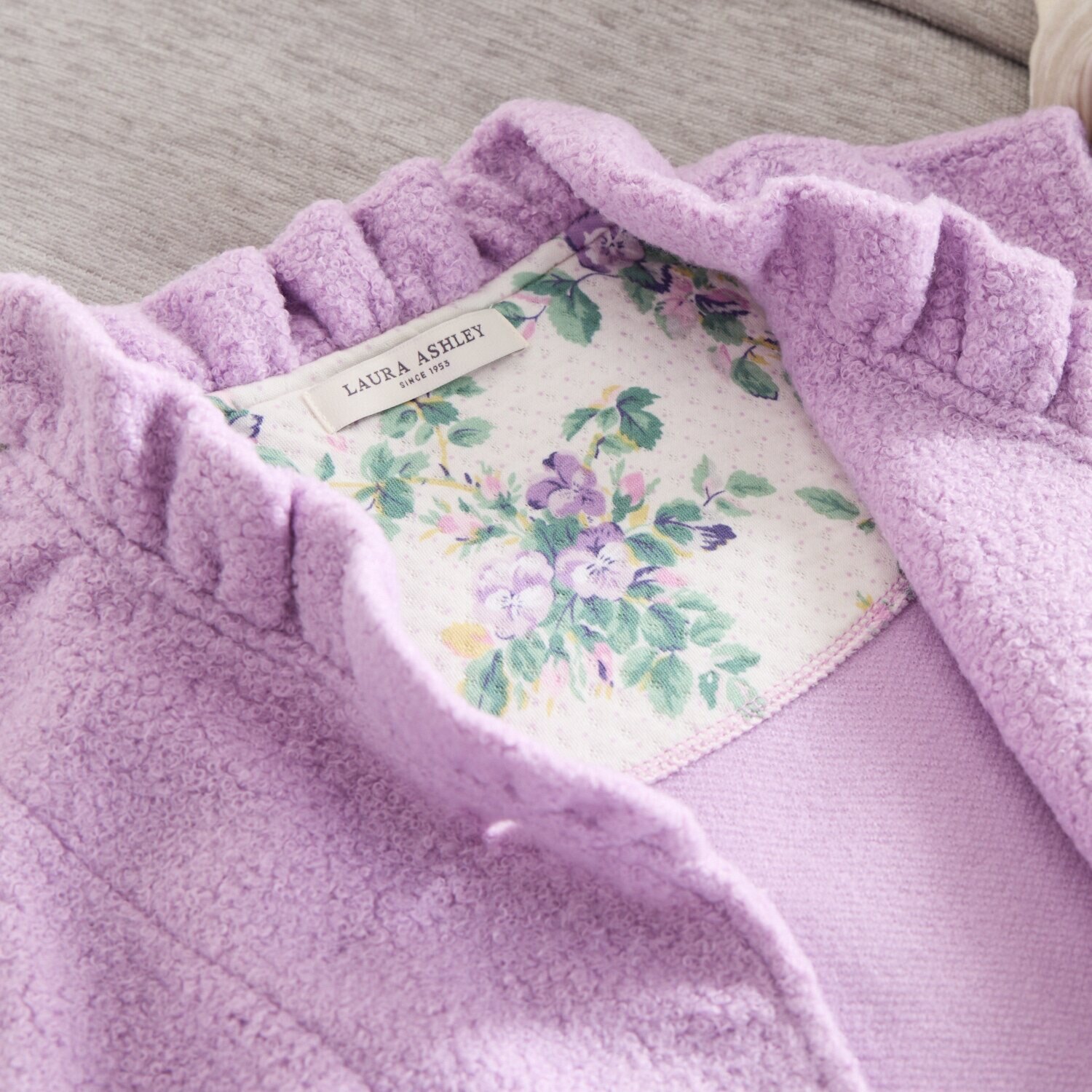 ローラアシュレイ ボアフリース ジレ