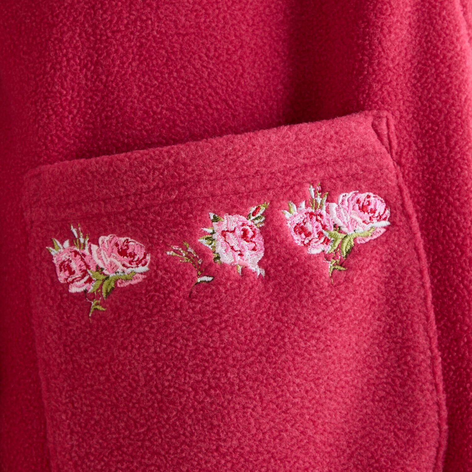 ローラアシュレイ 無地× クチュールローズ刺しゅう ロングガウン