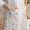ローラアシュレイ チューリップス柄 綿混オパール加工 エプロン
