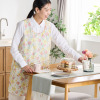 ローラアシュレイ チューリップス柄 綿混オパール加工 エプロン
