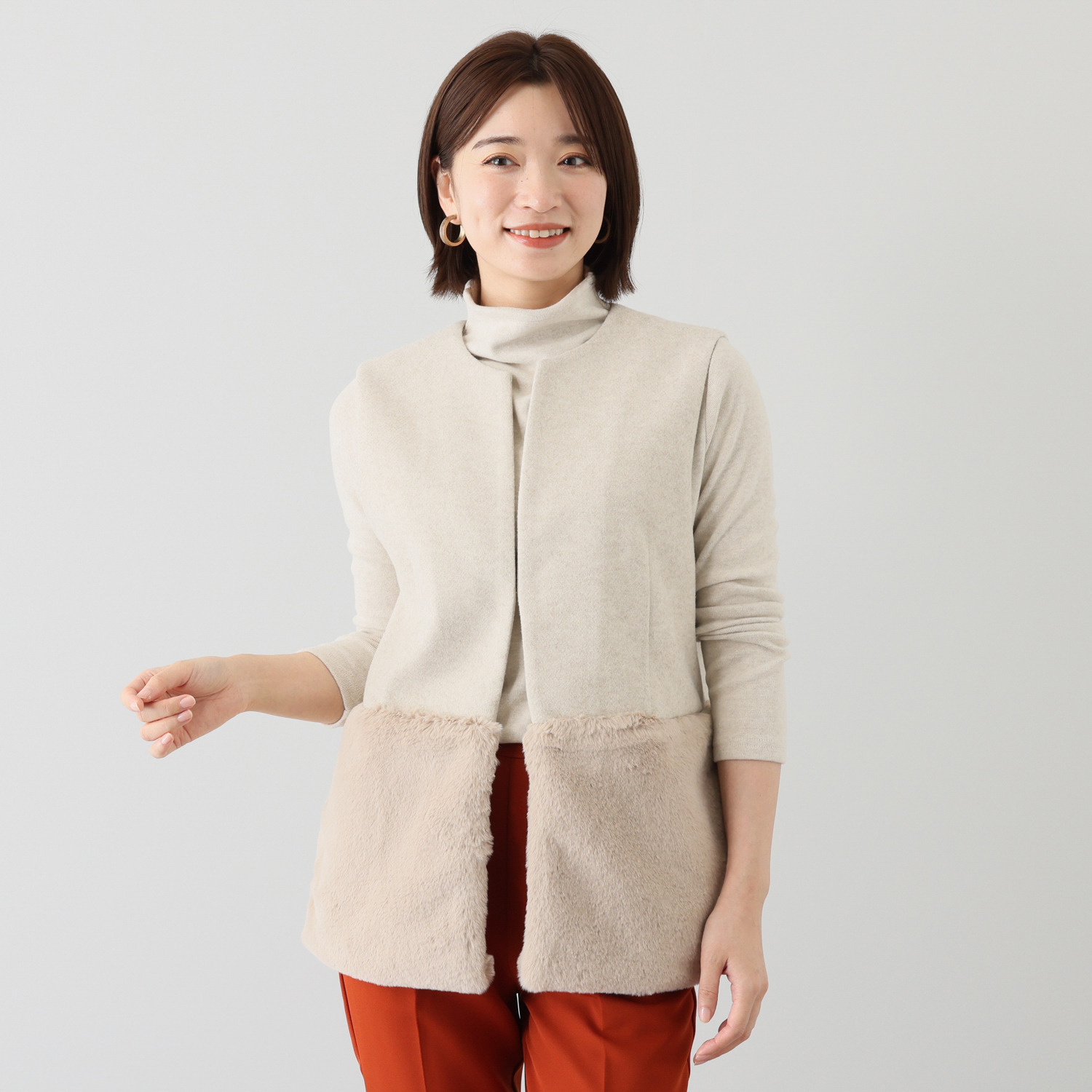 チーロ エコファードッキング メルトンジャージージレ