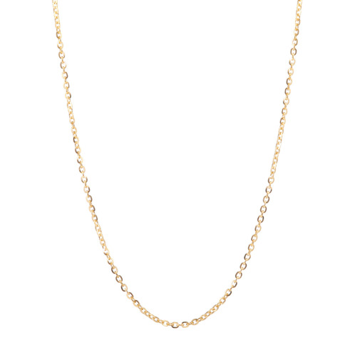 エクラプリュス　１８Ｋ　シャイニーカット　ケーブルチェーン　ネックレス