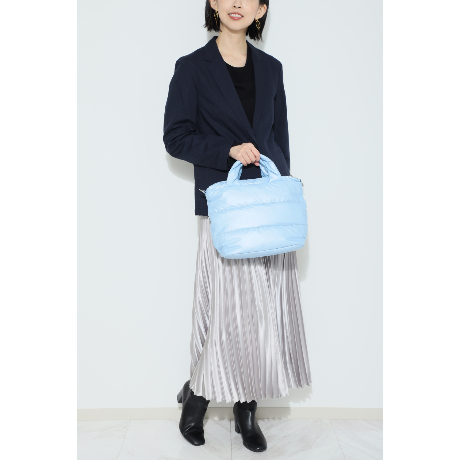 ルートート 軽・ふわ・あったか 羽毛を使ったフェザールー ２ウェイバッグ“デリ” チェーンライン