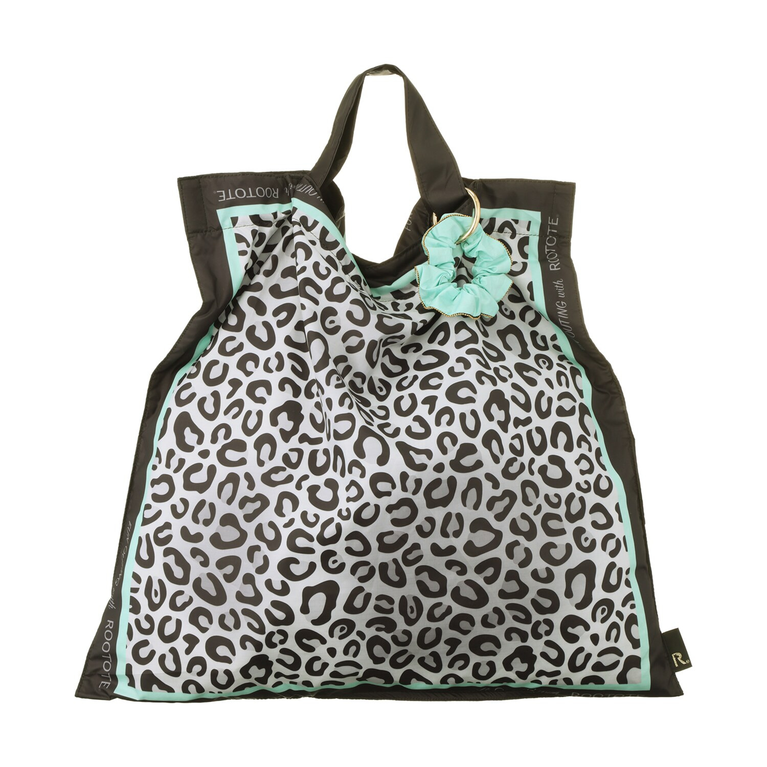 ルートート まるでスカーフ 見せるエコバッグ “ルートート　タブロー” ＜シュシュ型チャーム付＞