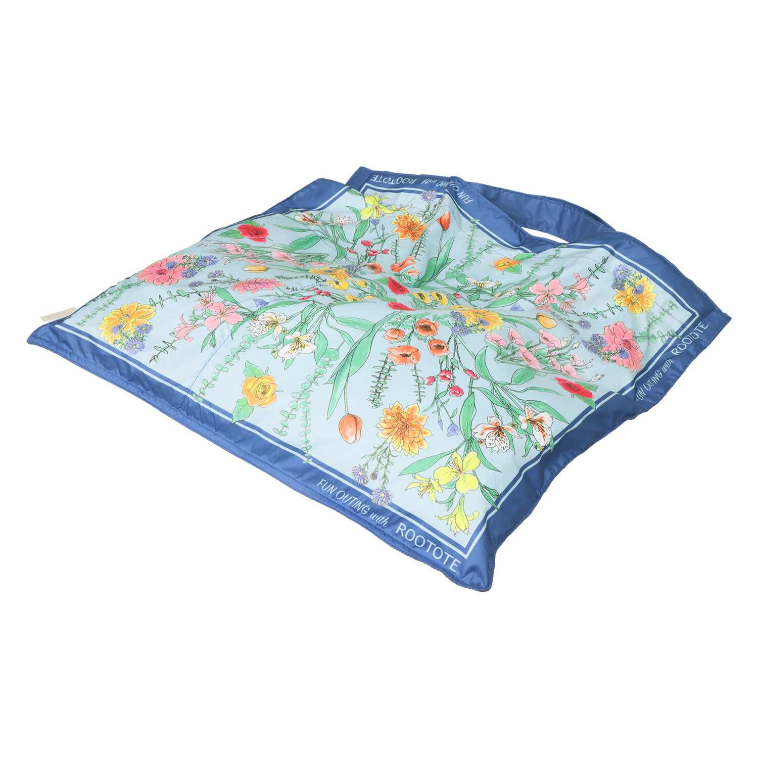 ルートート まるでスカーフ 見せるエコバッグ “ルートート　タブロー” ＜シュシュ型チャーム付＞