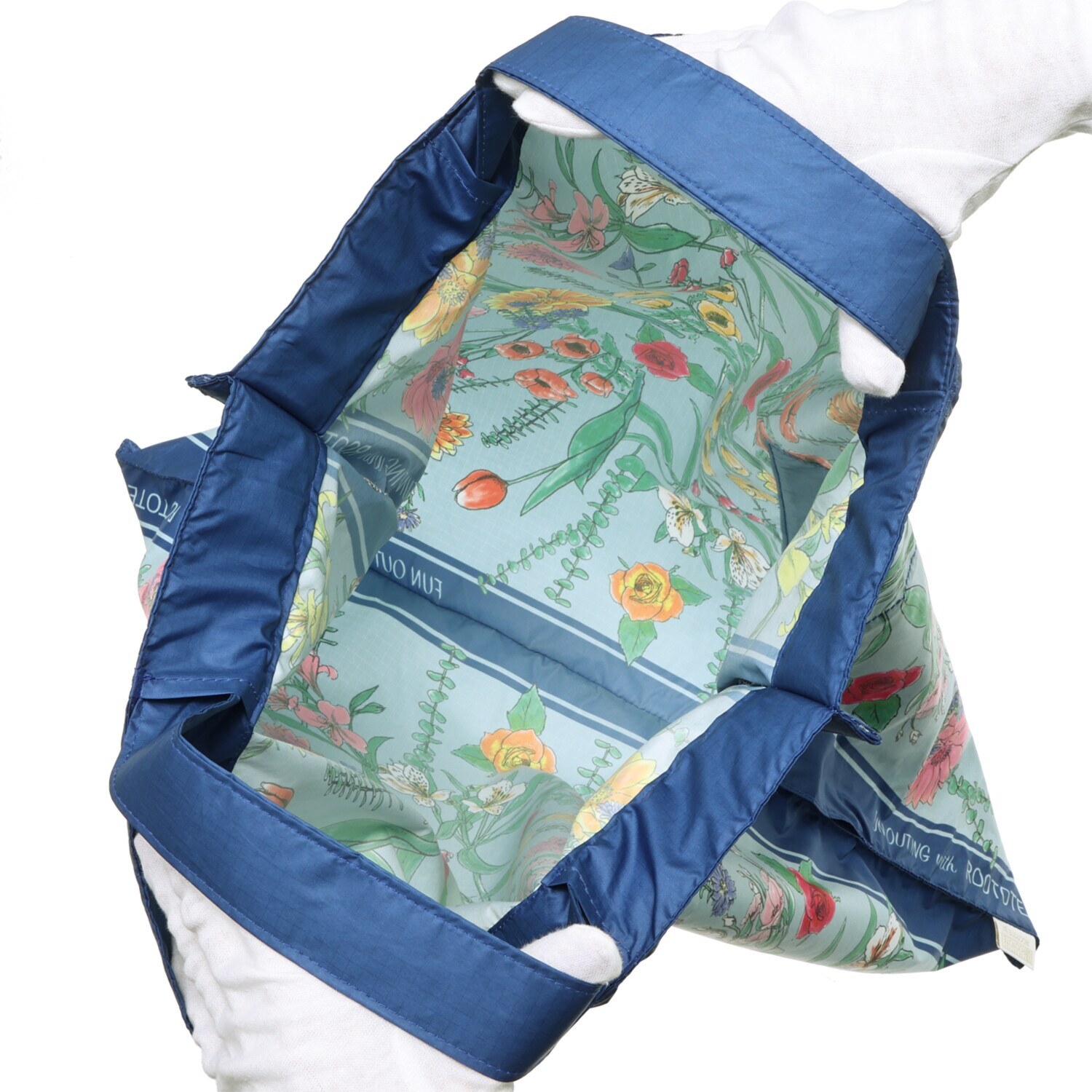 ルートート まるでスカーフ 見せるエコバッグ “ルートート　タブロー” ＜シュシュ型チャーム付＞