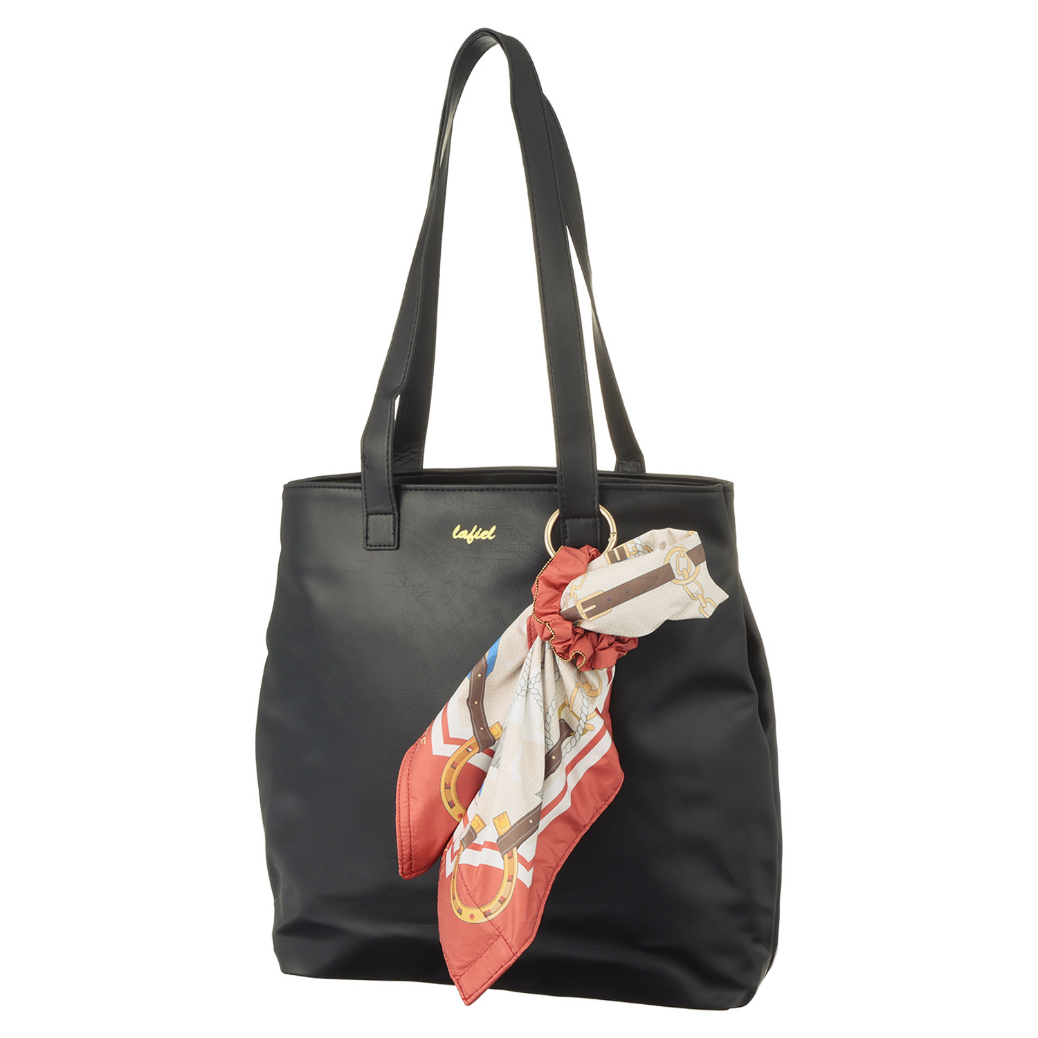 ルートート まるでスカーフ 見せるエコバッグ “ルートート　タブロー” ＜シュシュ型チャーム付＞