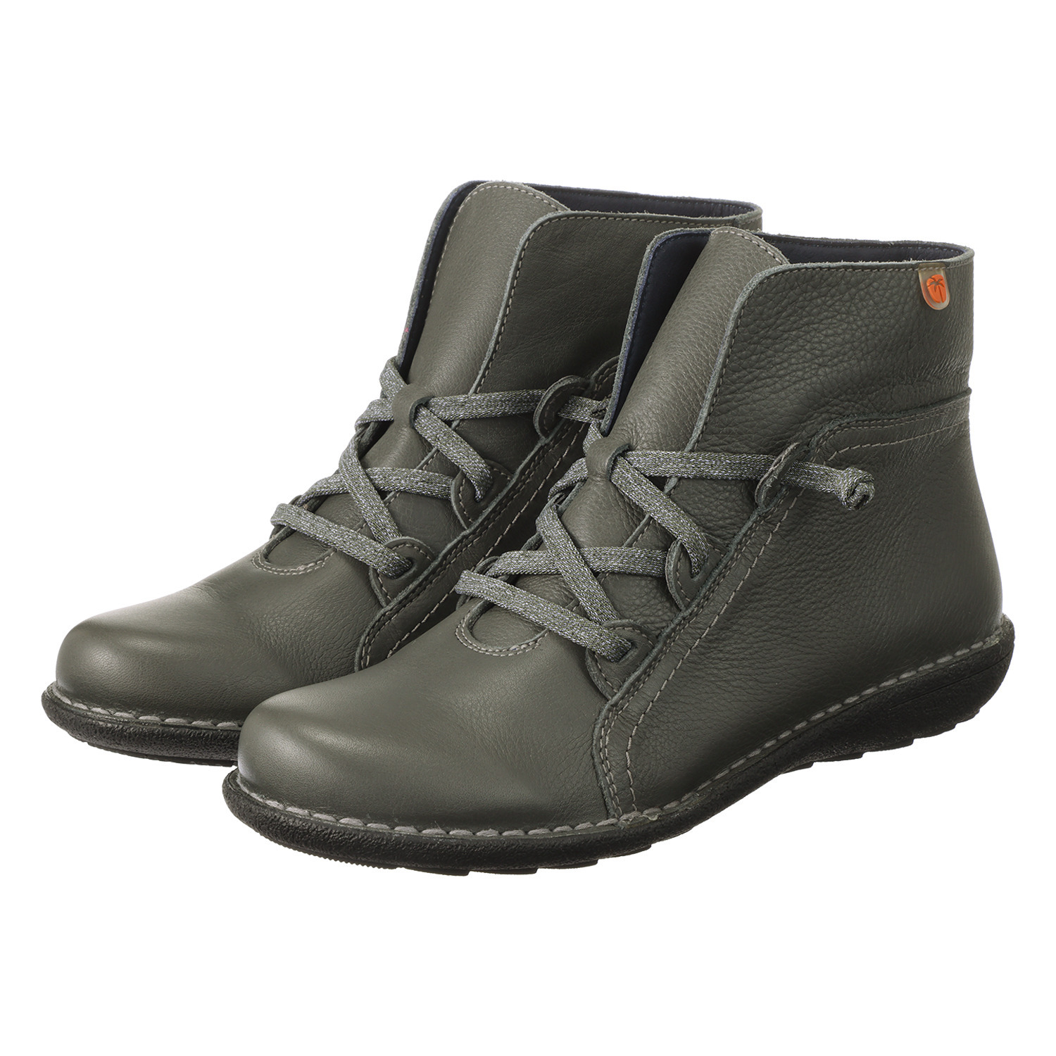 ジャングラ ＜スペイン製＞ 着脱簡単　牛革 レースアップ ショートブーツ