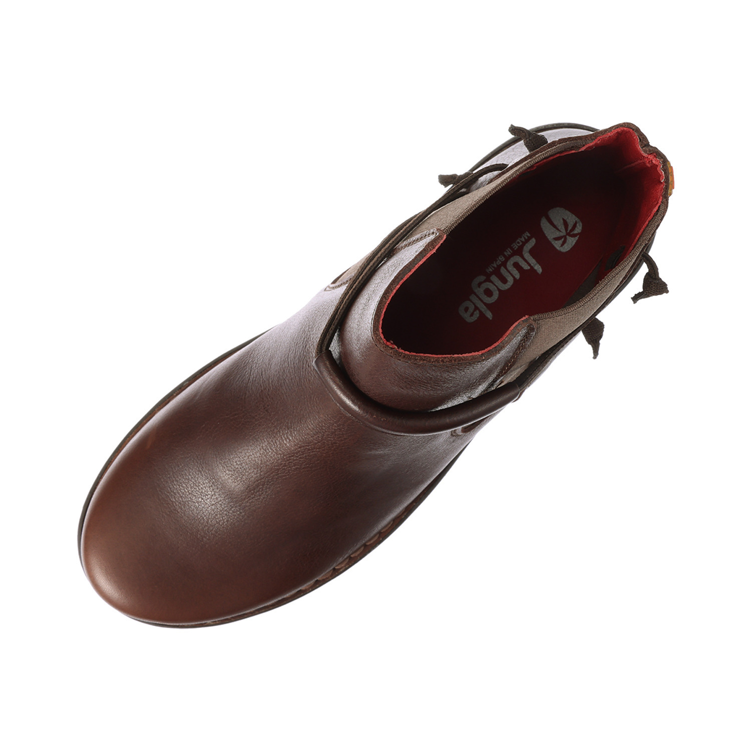 ジャングラ ＜スペイン製＞ 着脱簡単 牛革サイドゴア ショートブーツ