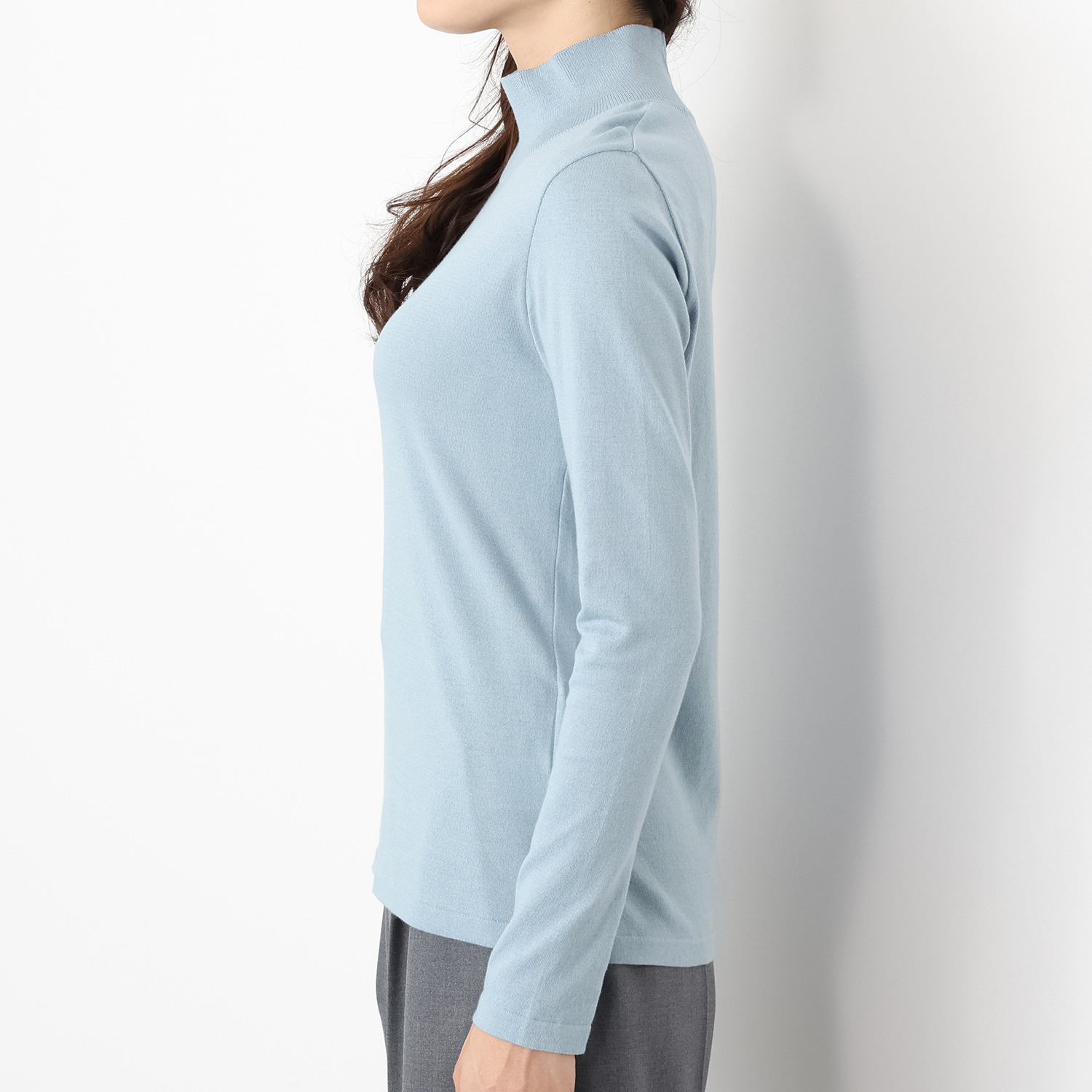 亀　恭子セレクト！ マルティジャーニ 日本製 コットンカシミヤ ハイネックプルオーバー