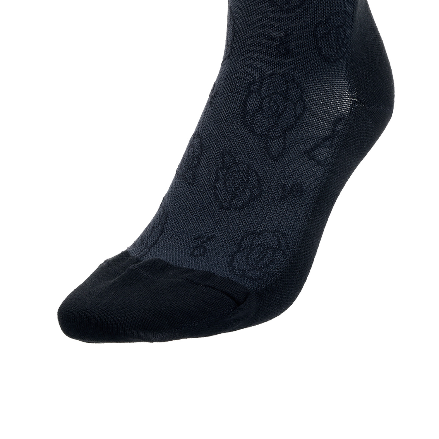 楽キュッと 日本製　独自の着圧設計 綿混ハイソックス ２足セット