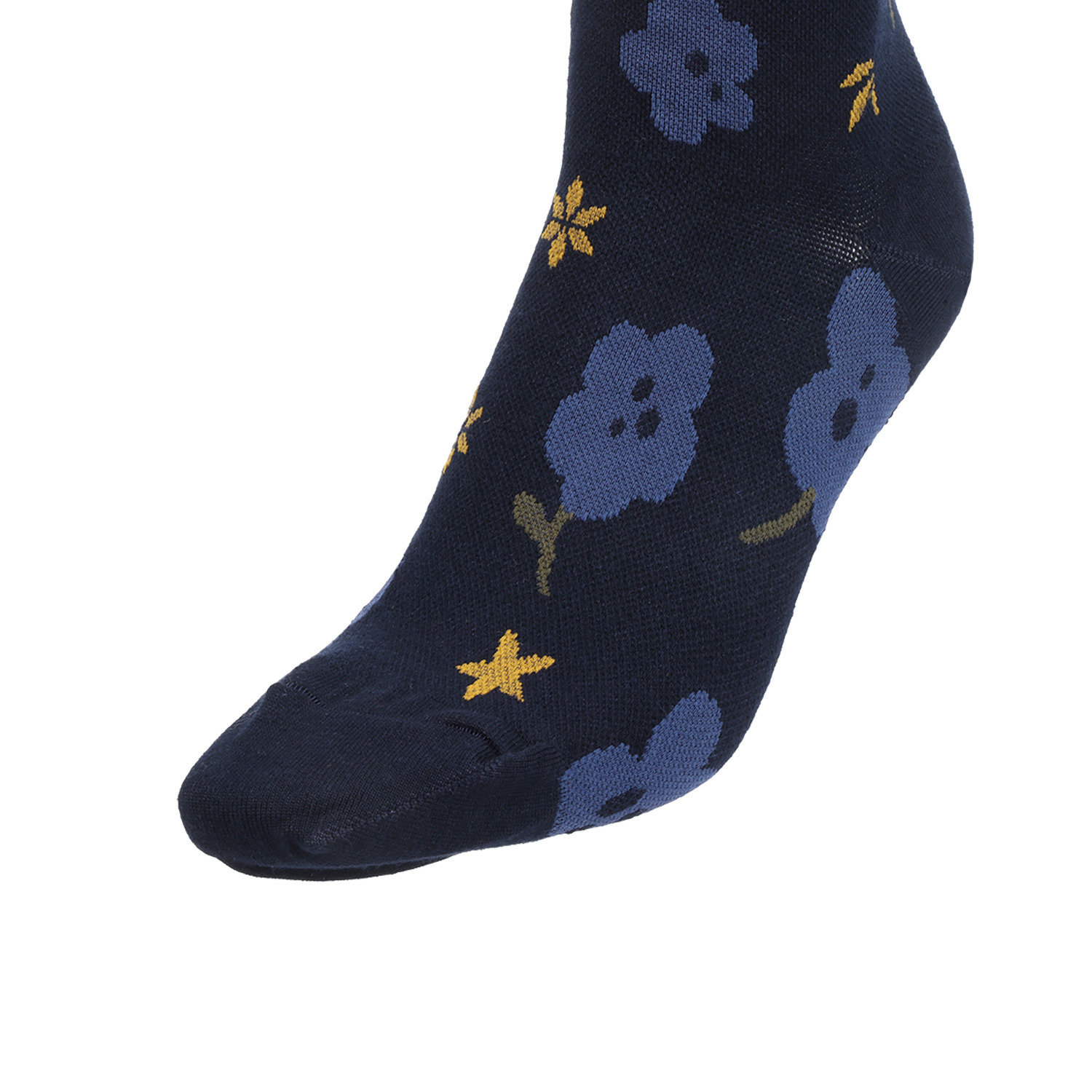 楽キュッと 日本製　独自の着圧設計 綿混ハイソックス ２足セット