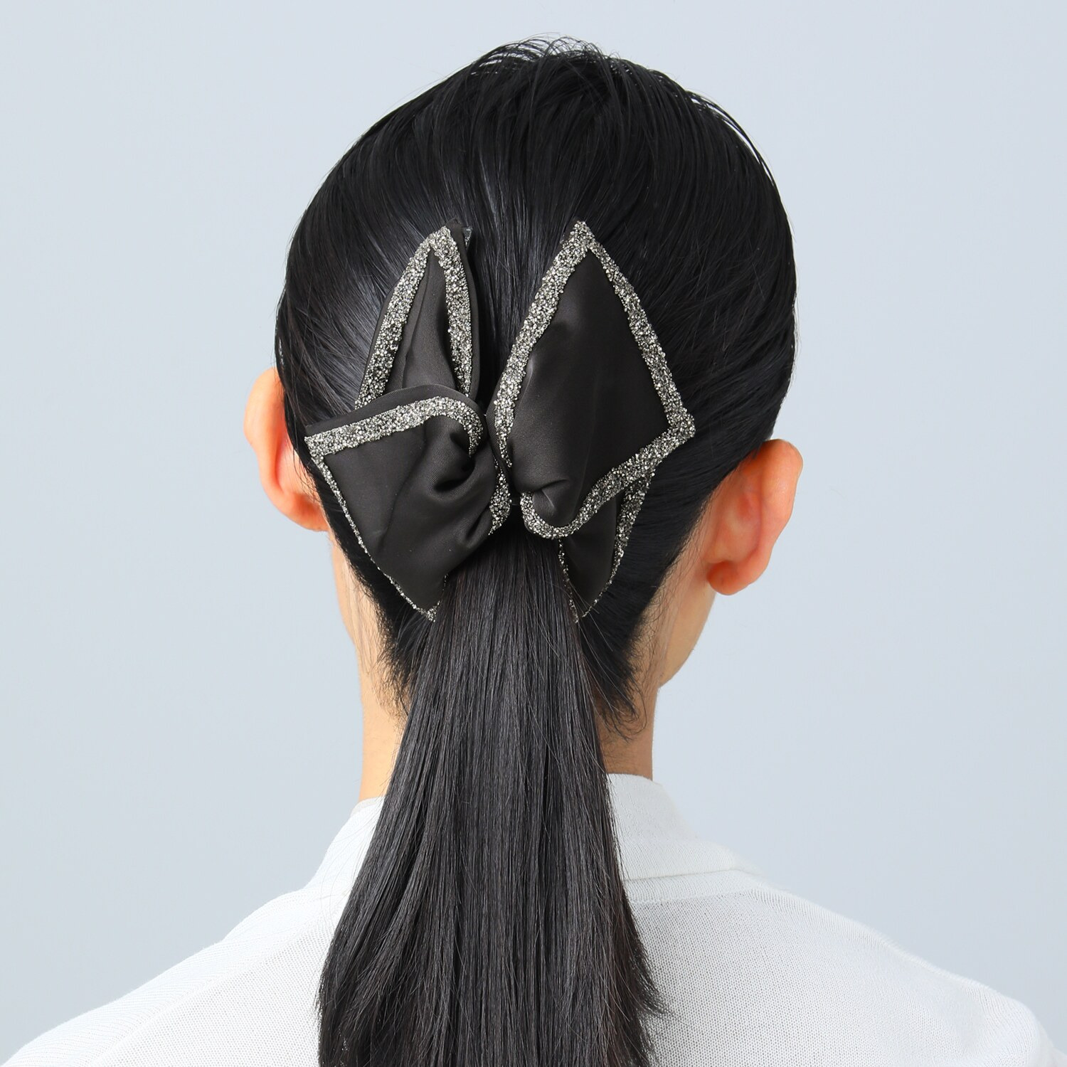 クイーンズシークレット 小枝流へアジュエリー ラメリボン バンスクリップ