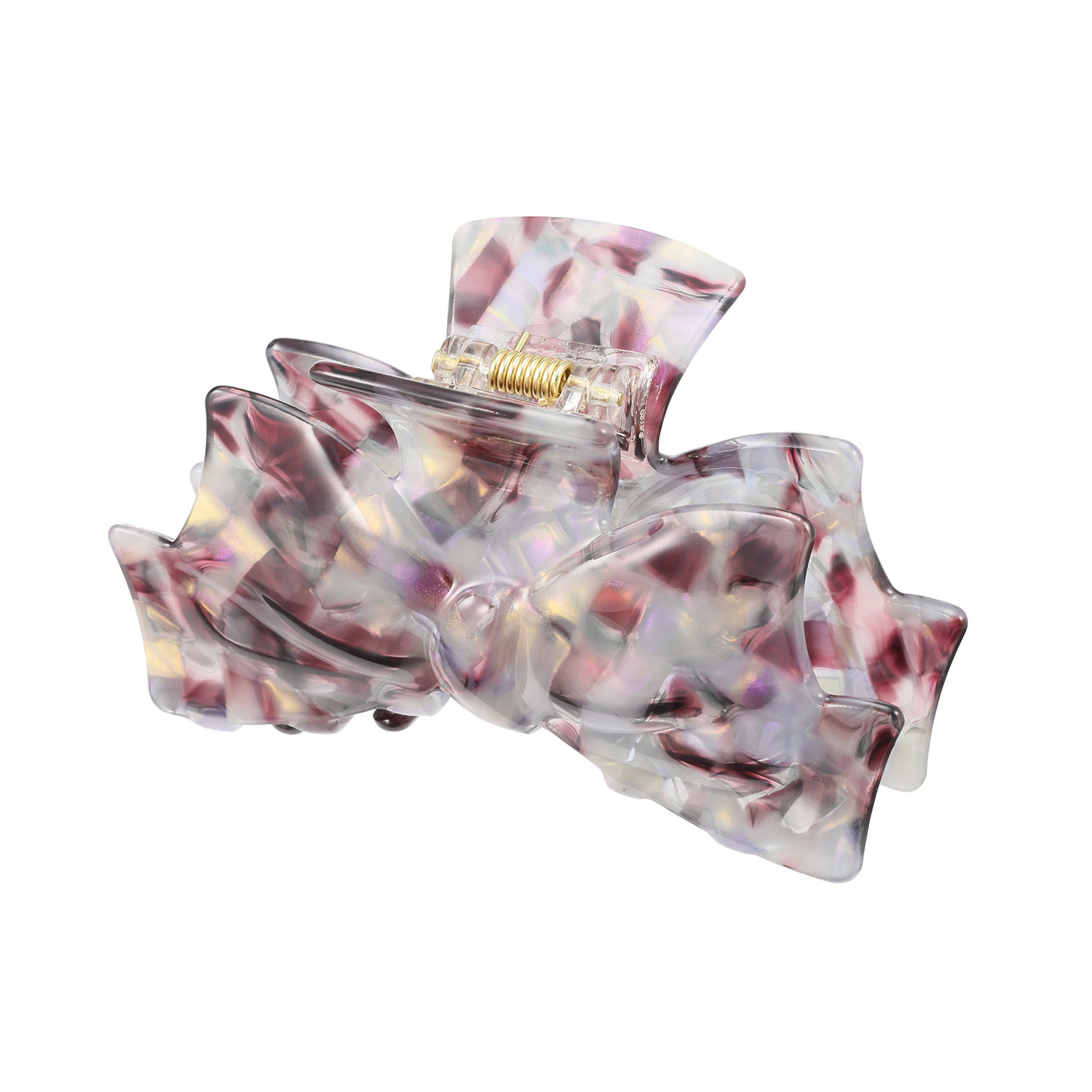 クイーンズシークレット 小枝流へアジュエリー マーブルデザイン バンスクリップ