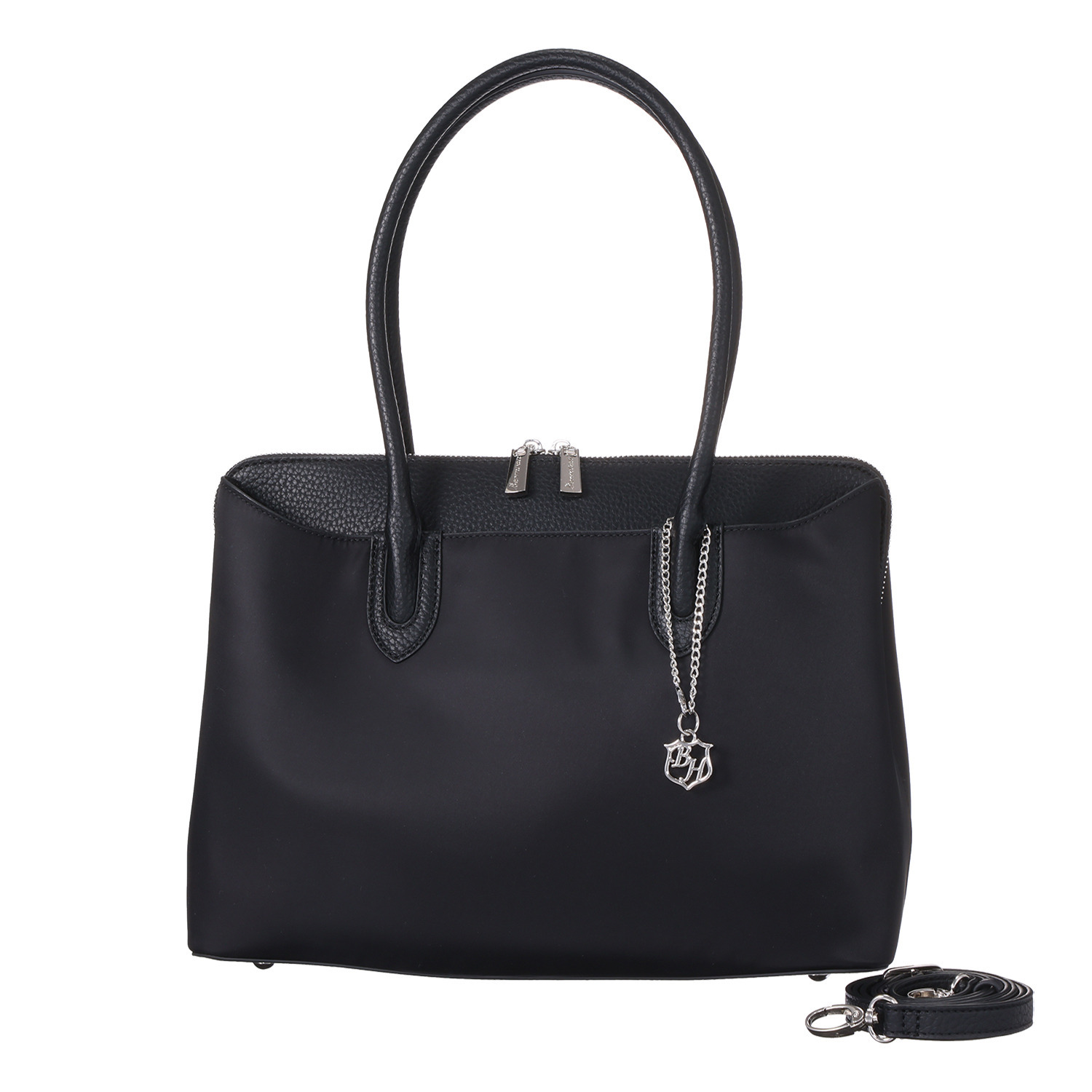 ベルモサ Ａ４対応　異素材コンビ ２ウェイ ３層トートバッグ