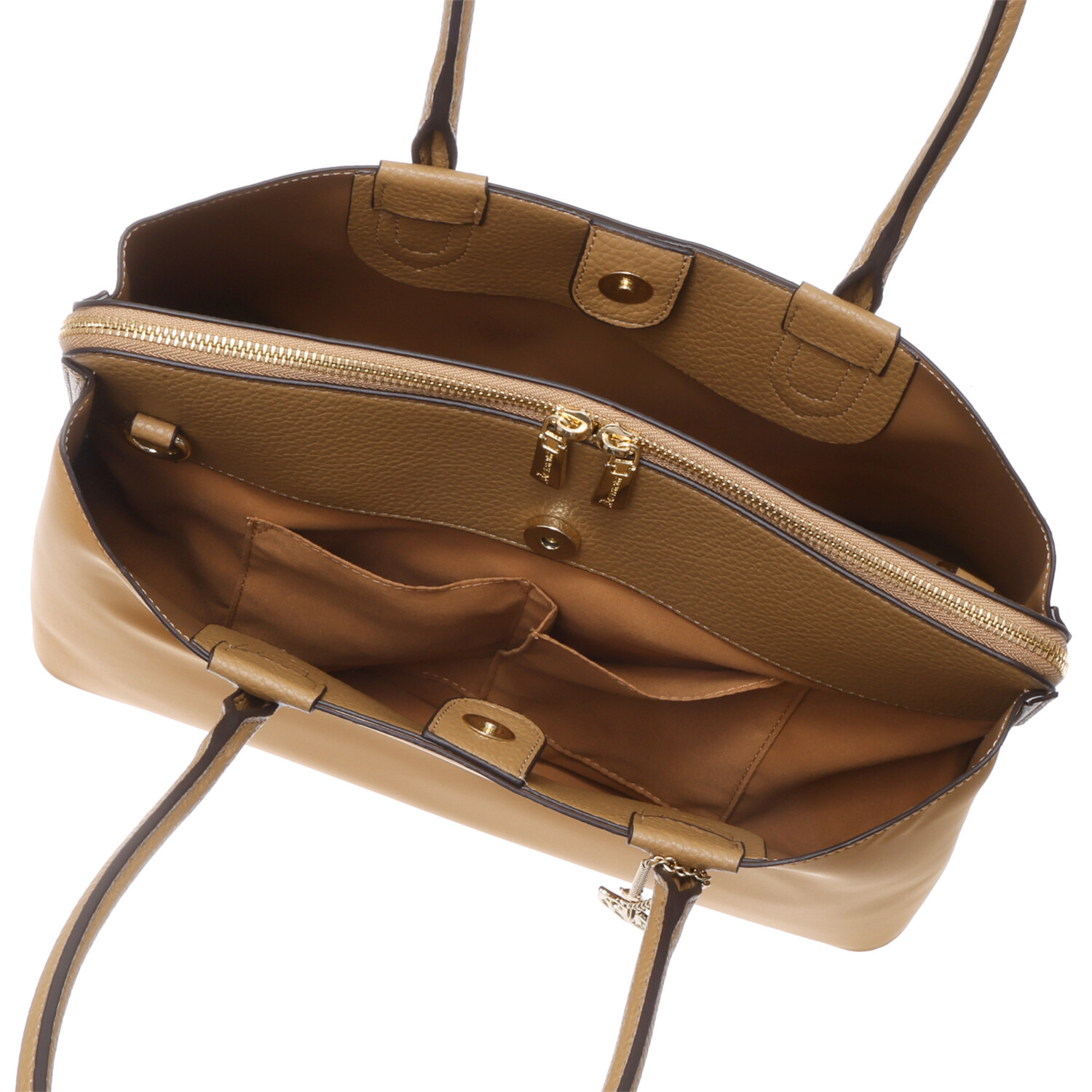 ベルモサ Ａ４対応　異素材コンビ ２ウェイ ３層トートバッグ