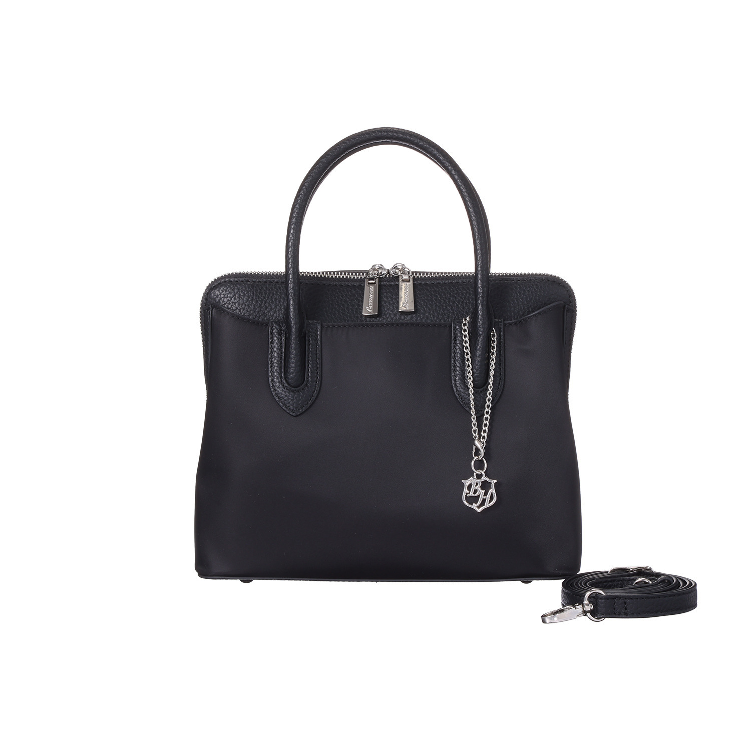 ベルモサ 異素材コンビ ２ウェイ 軽量３層トートバッグ