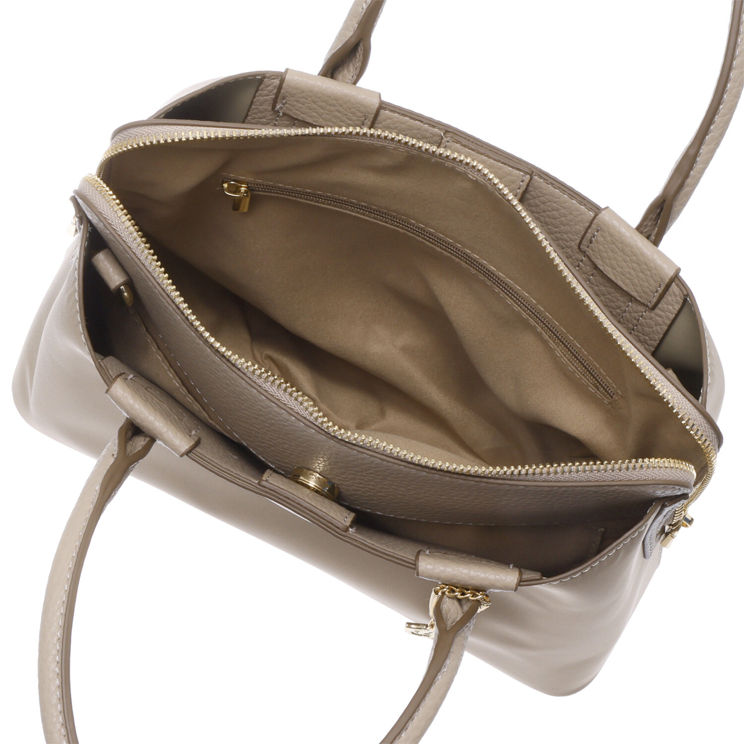 ベルモサ 異素材コンビ ２ウェイ 軽量３層トートバッグ