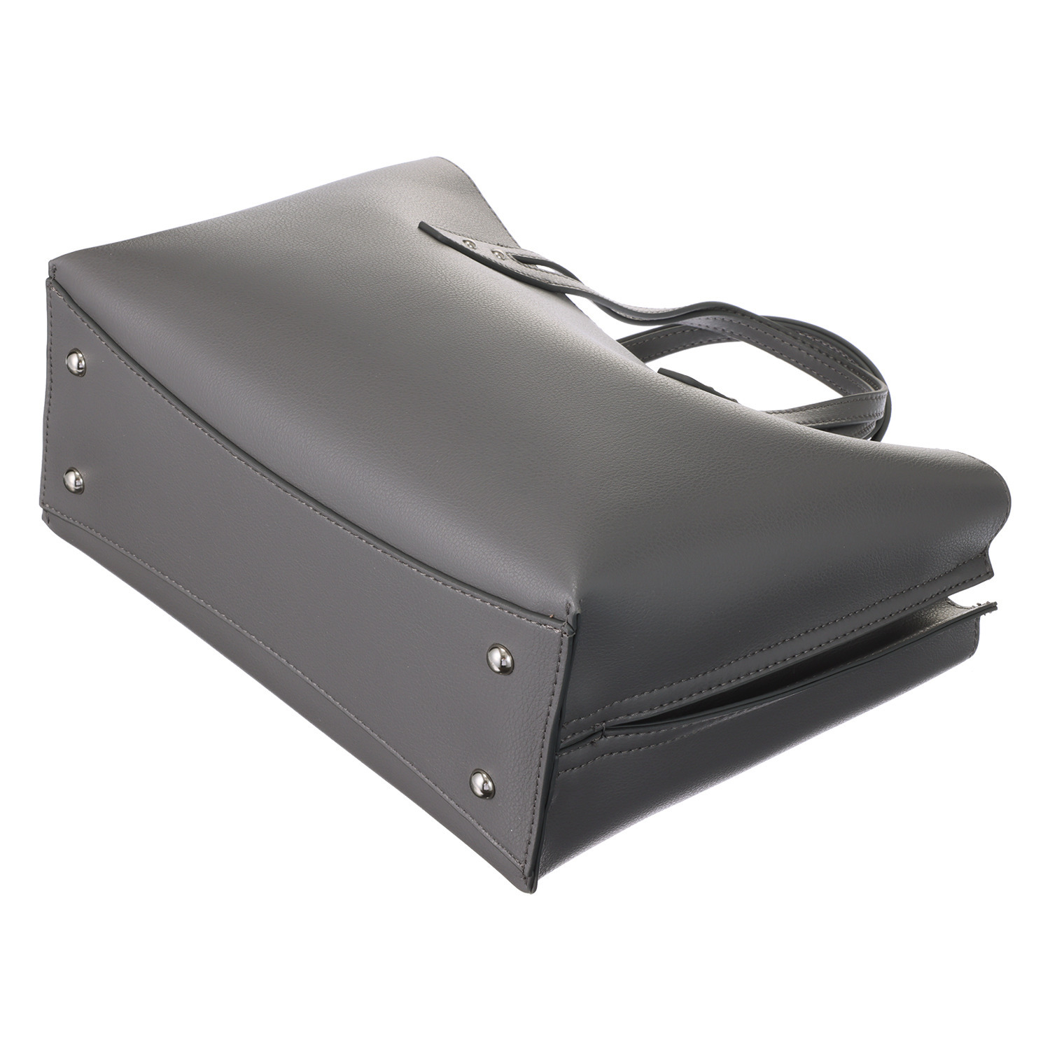 ベルモサ 合成皮革 ２ウェイ ３層トートバッグ