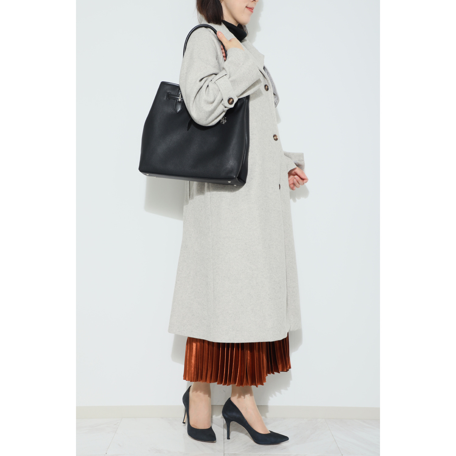 ベルモサ ベルトデザイン Ａ４対応 ２層トートバッグ