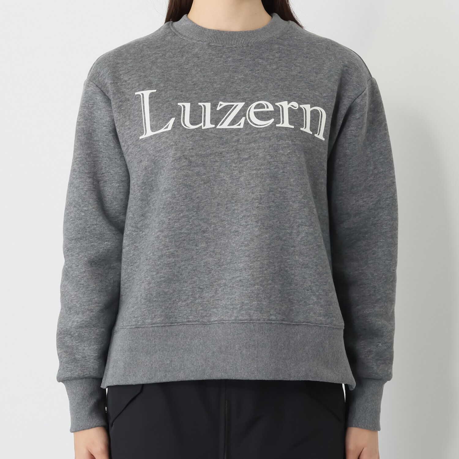 イロプライム なじみカラーの あったか裏起毛 大人ロゴスウェット