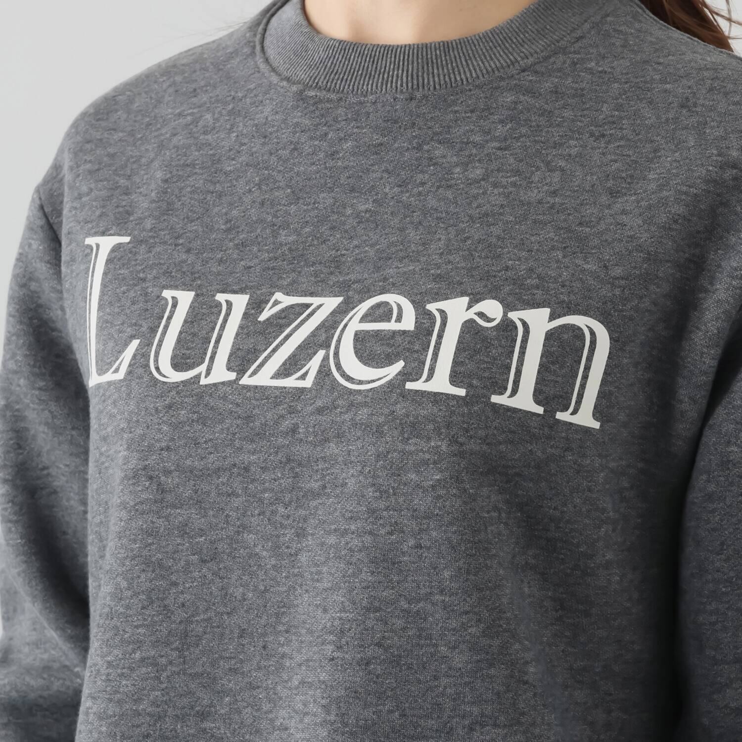 イロプライム なじみカラーの あったか裏起毛 大人ロゴスウェット