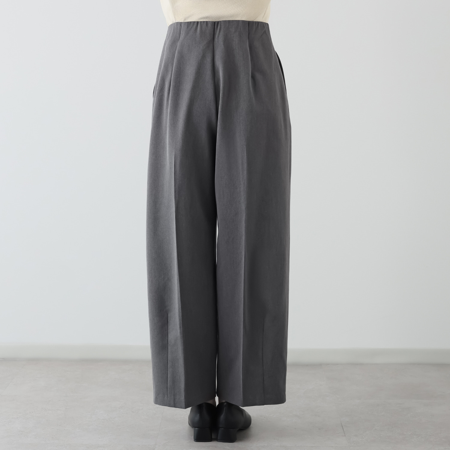 イロプライム あったか裏起毛 シークレットゴム カーブパンツ