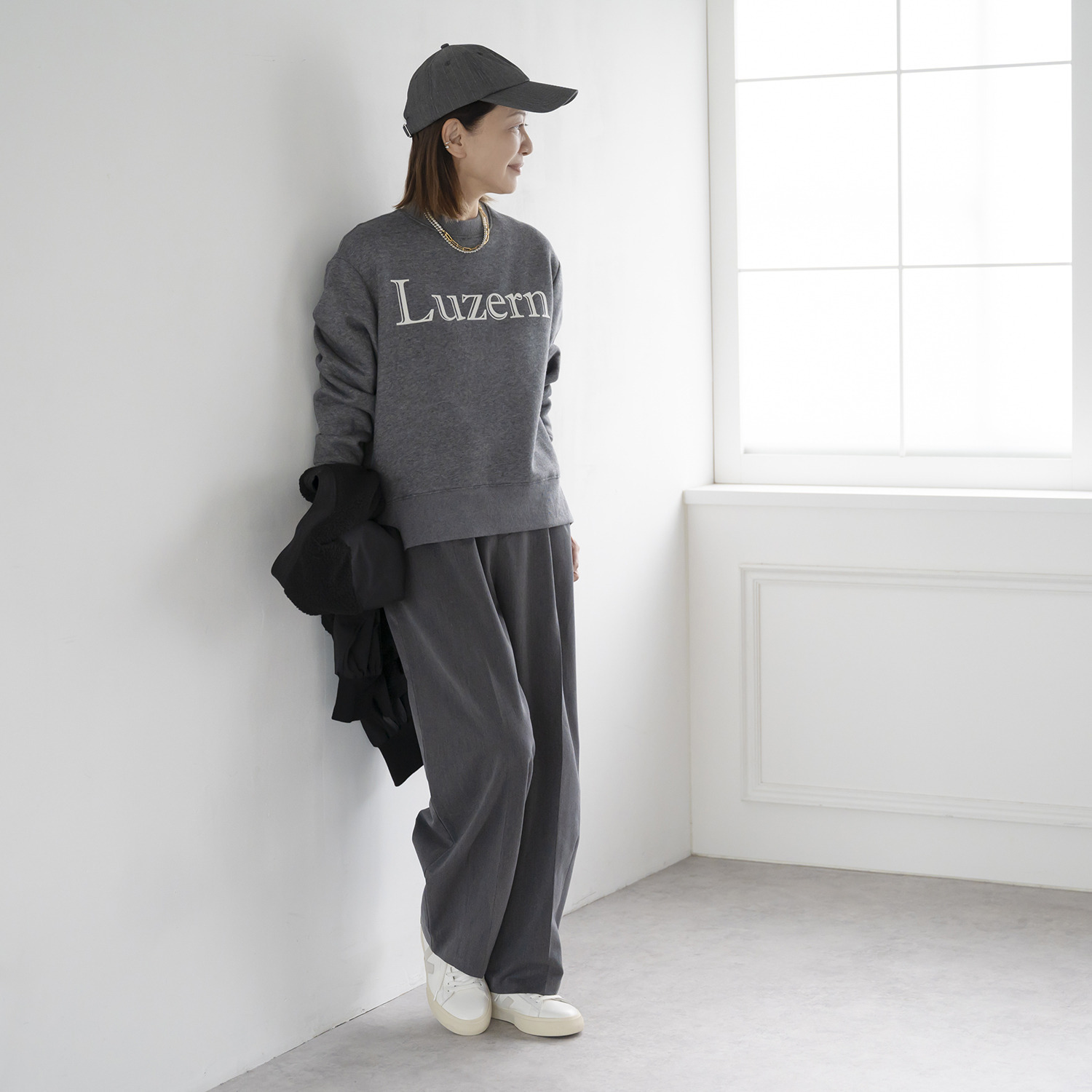 イロプライム あったか裏起毛 シークレットゴム カーブパンツ