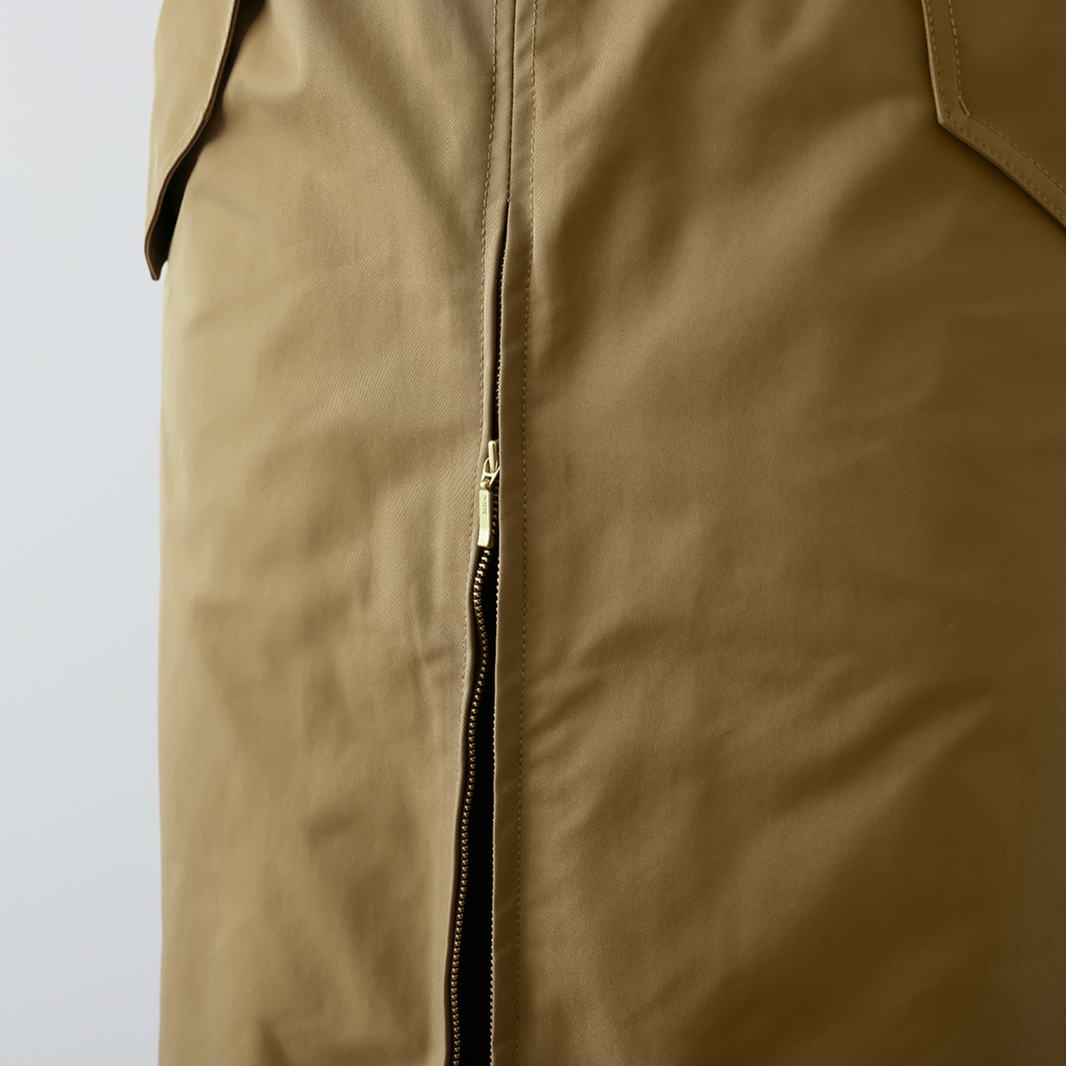 イロプライム フロントジップの 大人ミリタリー ２ウェイスカート