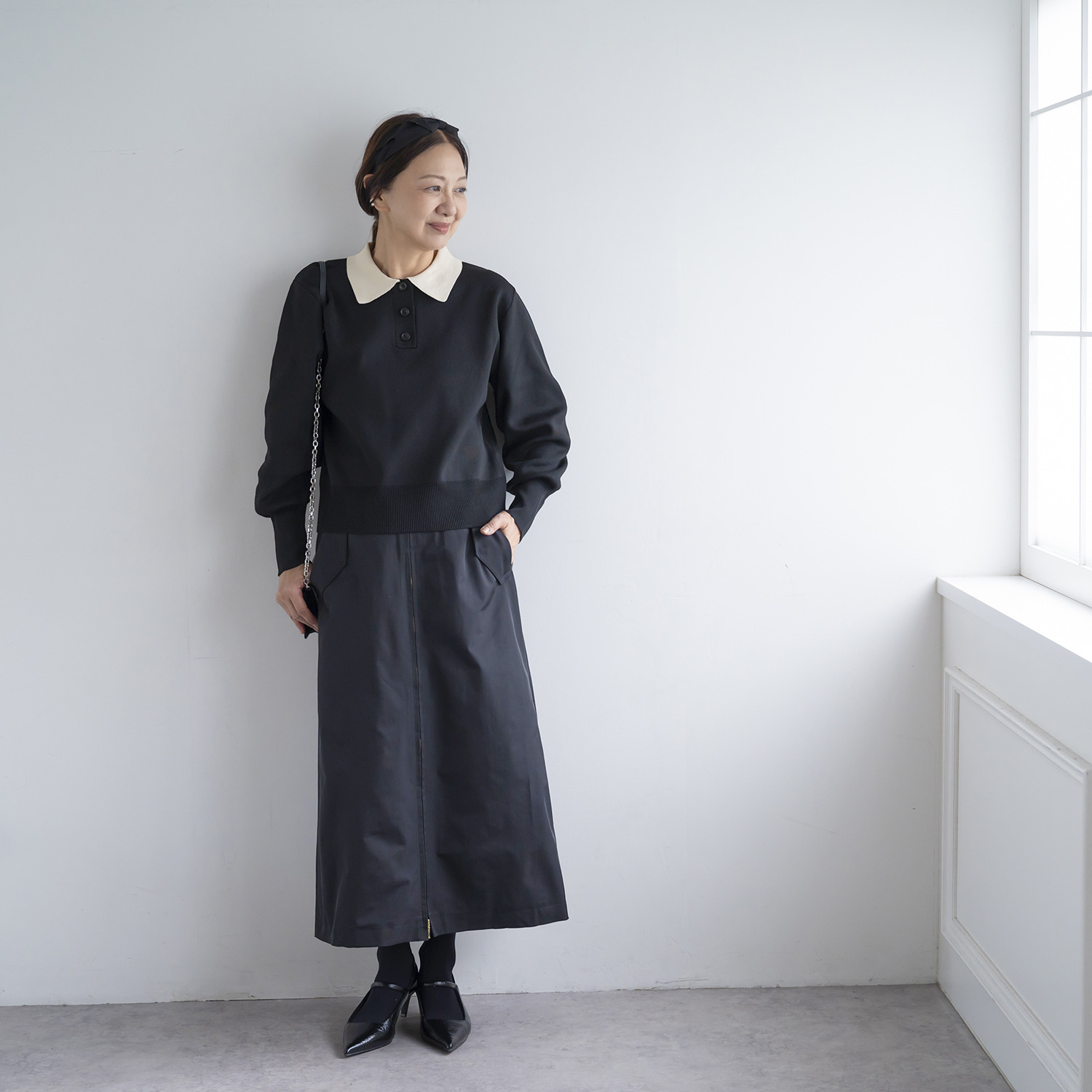 イロプライム フロントジップの 大人ミリタリー ２ウェイスカート