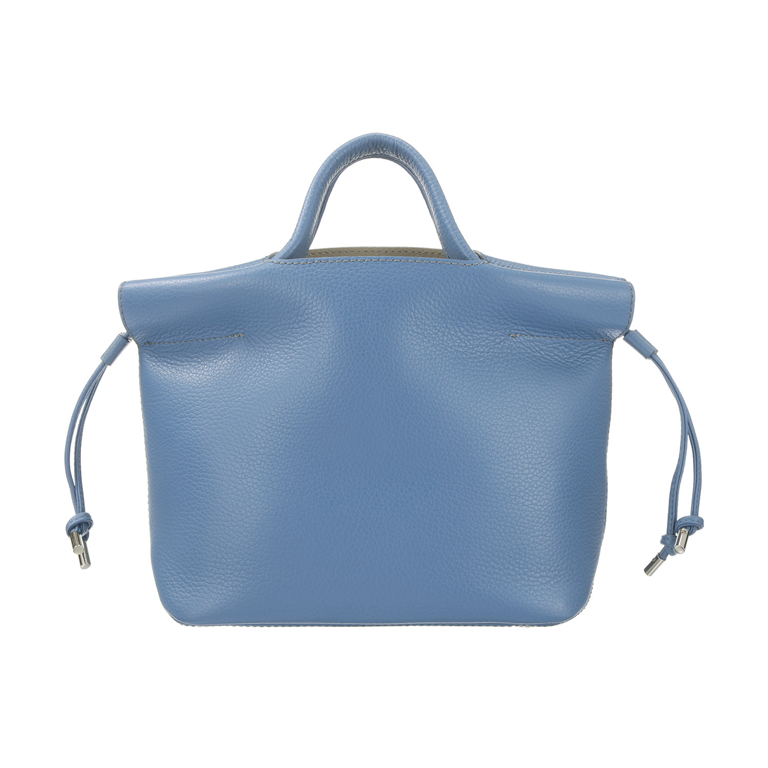 ムジカヴィータ 巾着袋付 イタリア製牛革 ミニトートバッグ