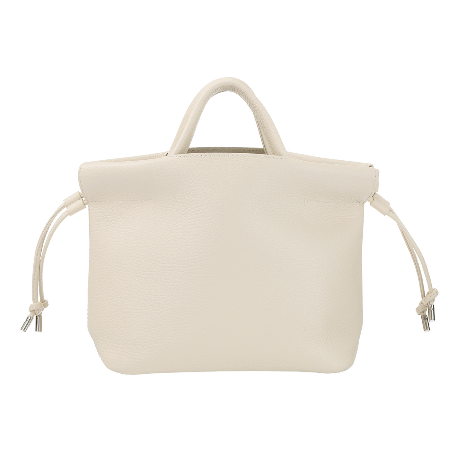 ムジカヴィータ 巾着袋付 イタリア製牛革 ミニトートバッグ