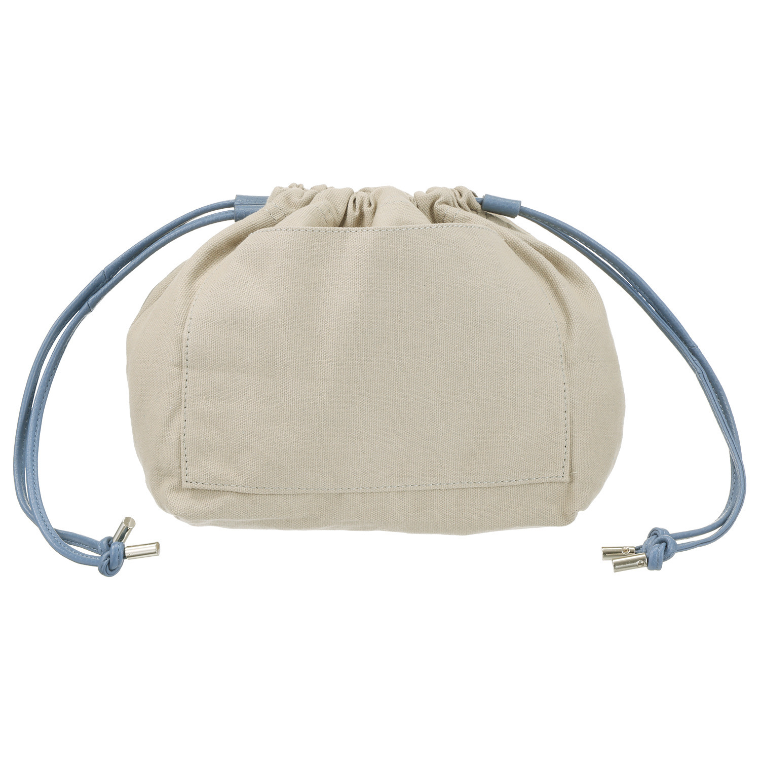 ムジカヴィータ 巾着袋付 イタリア製牛革 ミニトートバッグ