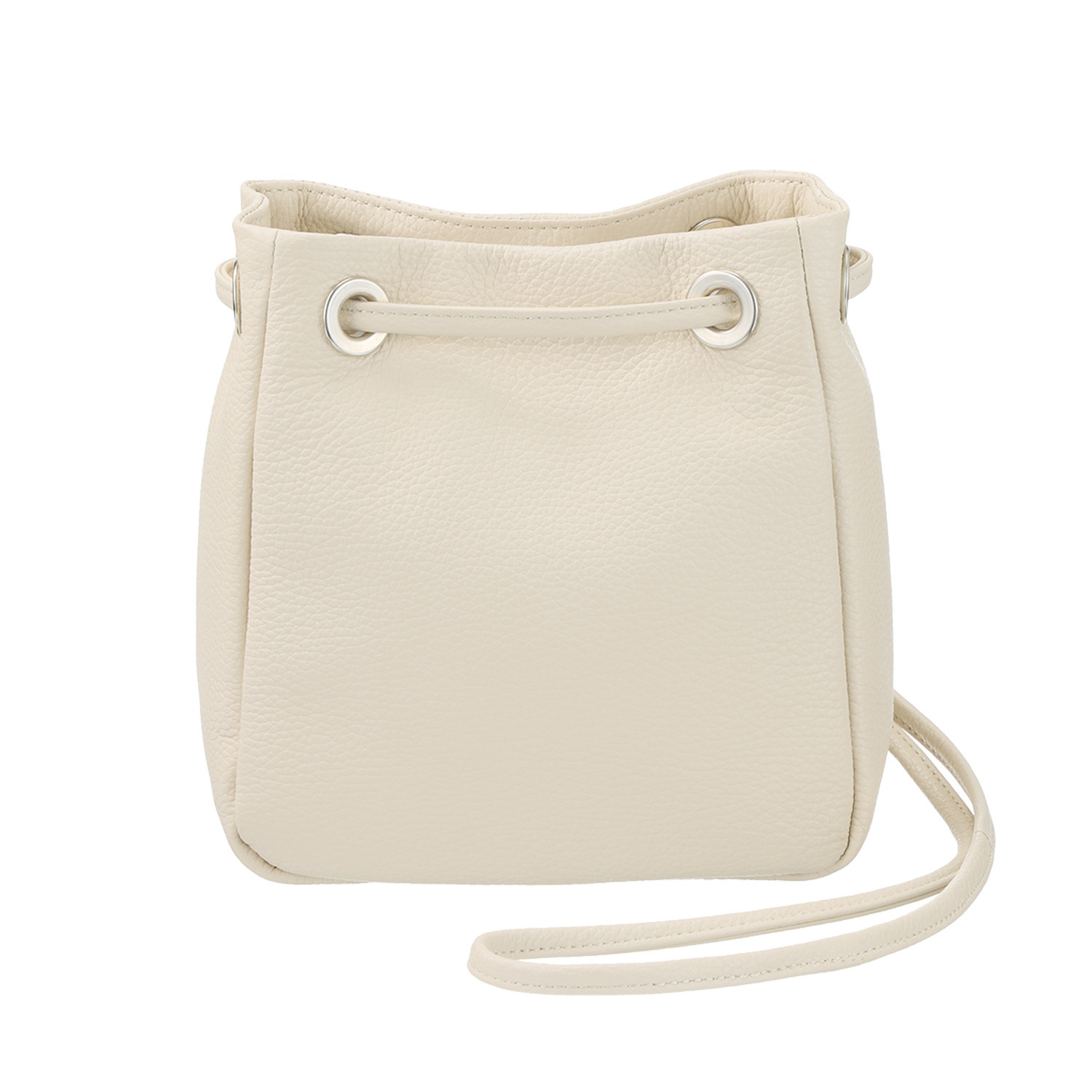 ムジカヴィータ イタリア製牛革 ループショルダーバッグ