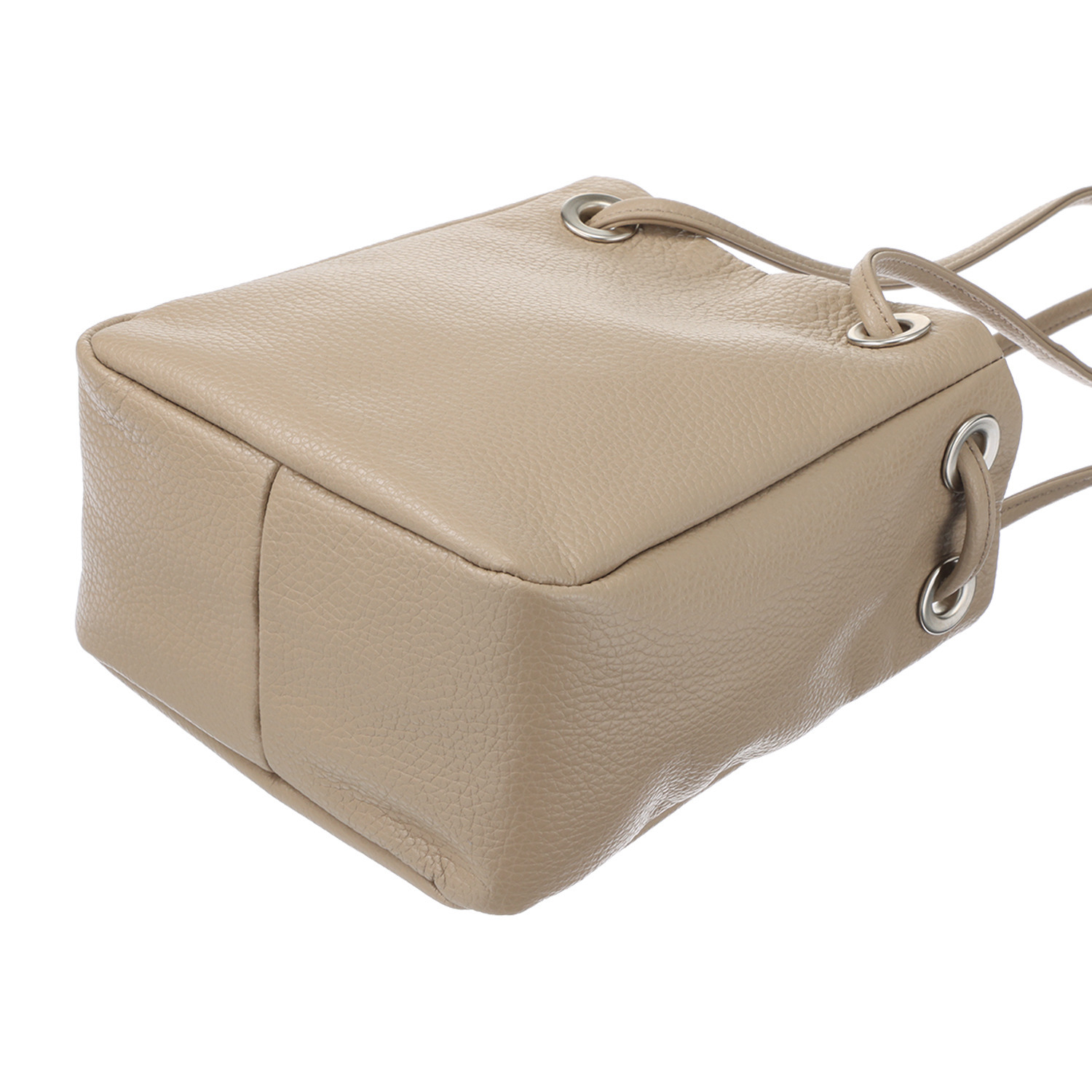 ムジカヴィータ イタリア製牛革 ループショルダーバッグ