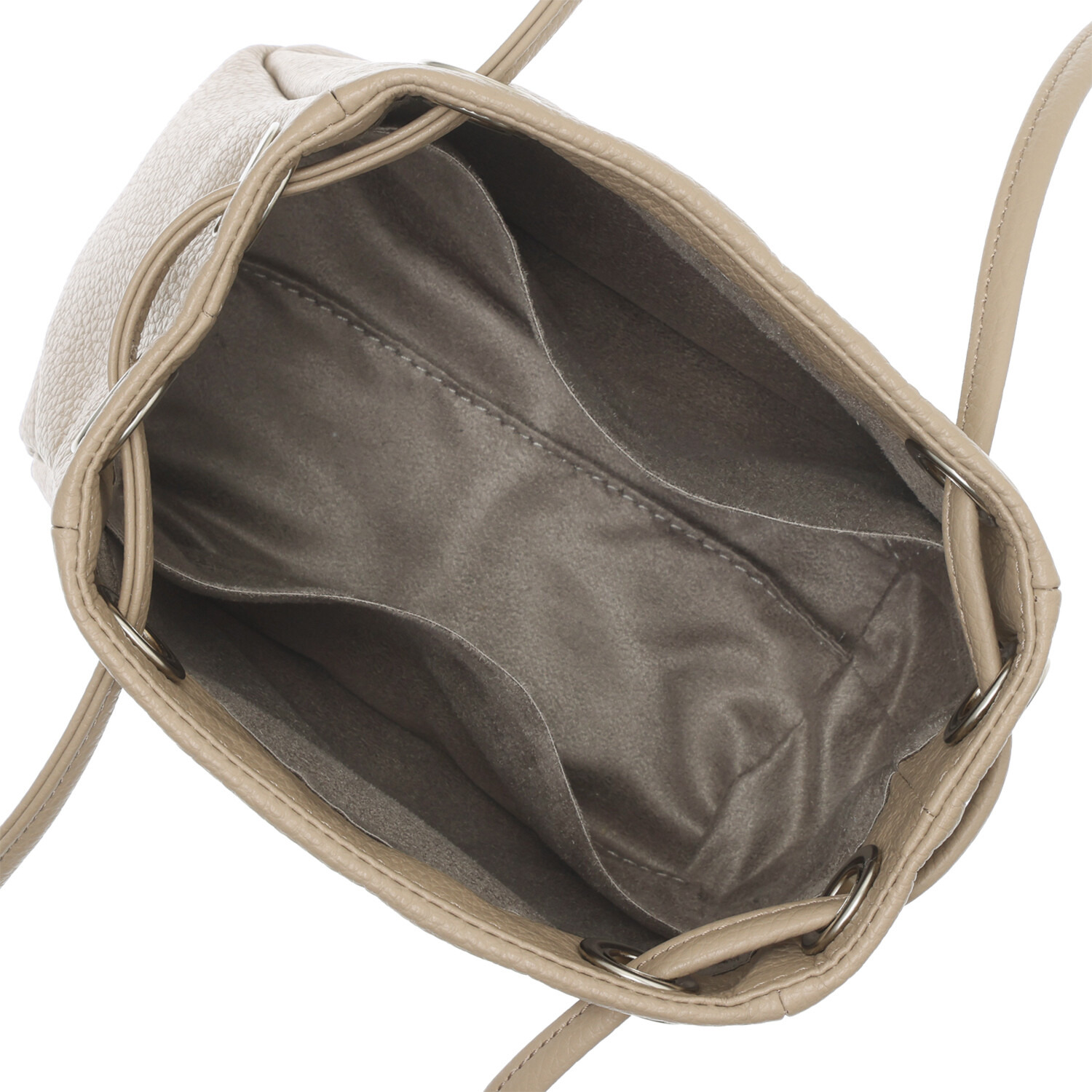 ムジカヴィータ イタリア製牛革 ループショルダーバッグ