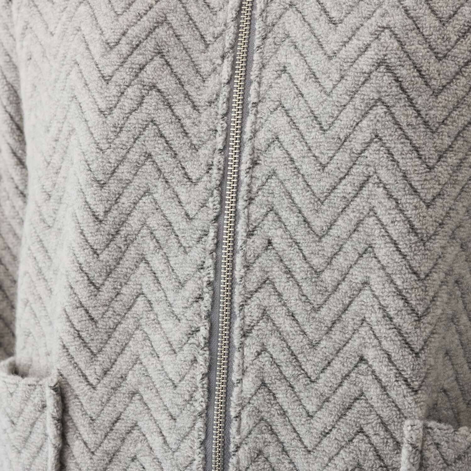 プレンディソール ヘリンボーン柄 パイルジャガード ジャケット