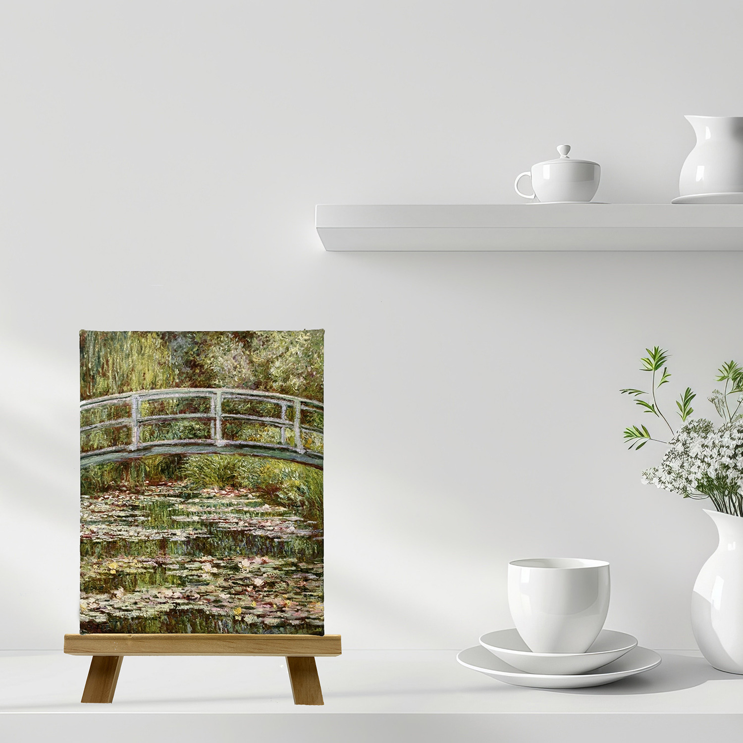 インテリアアート “睡蓮の池” ＜約２７×２２ｃｍ＞