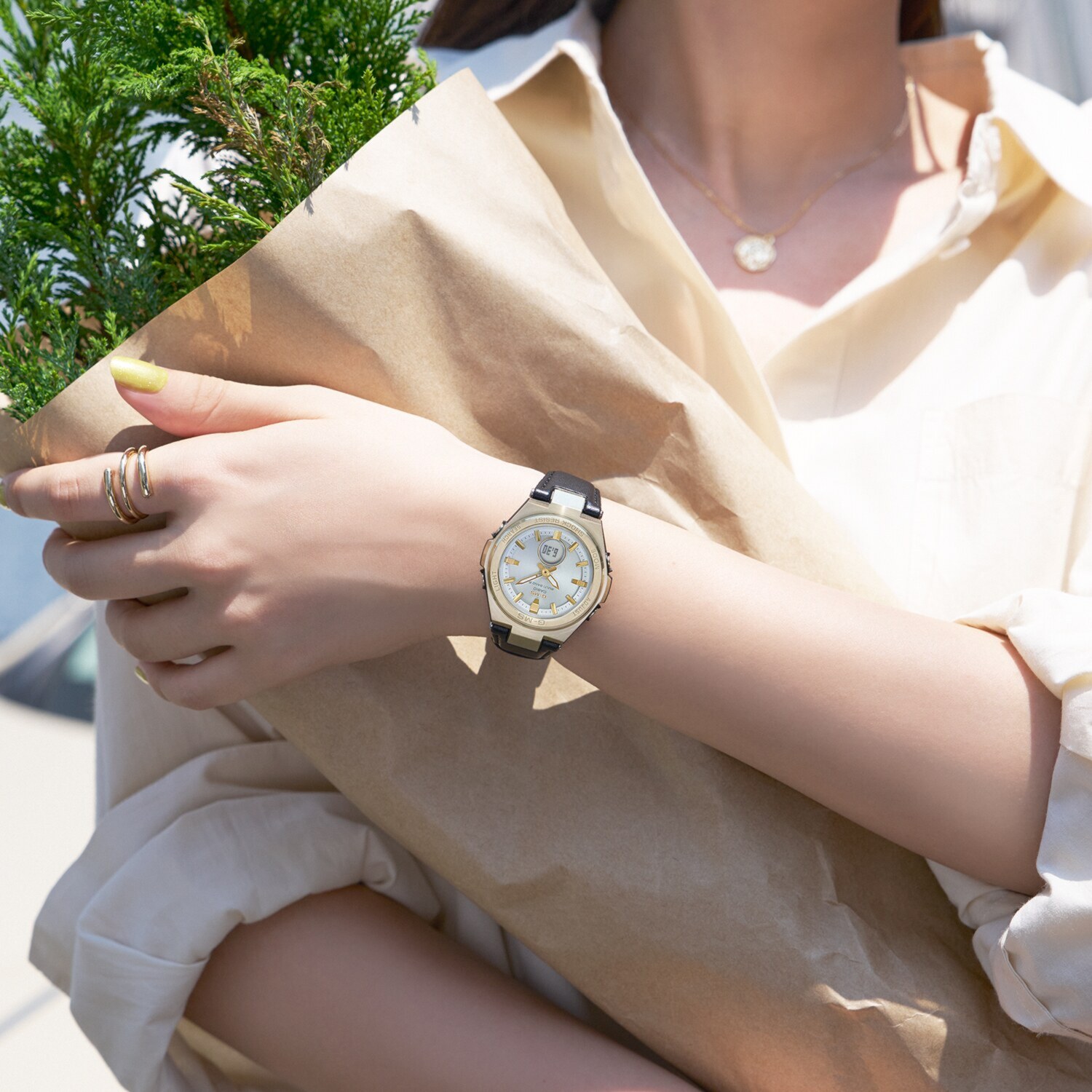 カシオ ベビーＧ　“Ｇ−ＭＳ” レディース 電波ソーラー腕時計 ＭＳＧ−Ｗ２００ＲＬ −１ＡＪＦ