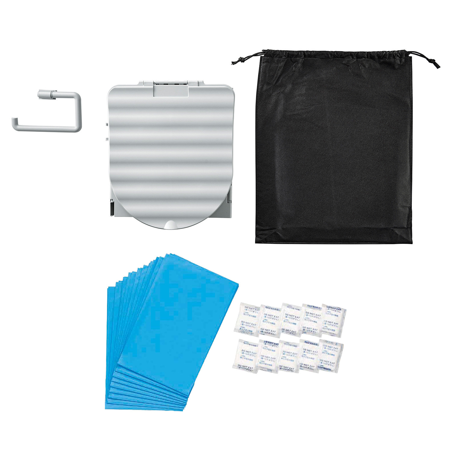 ＣＯＧＩＴ防災 洗える 緊急用組み立て式トイレ＆ 緊急用トイレ袋 （１０回分） セット