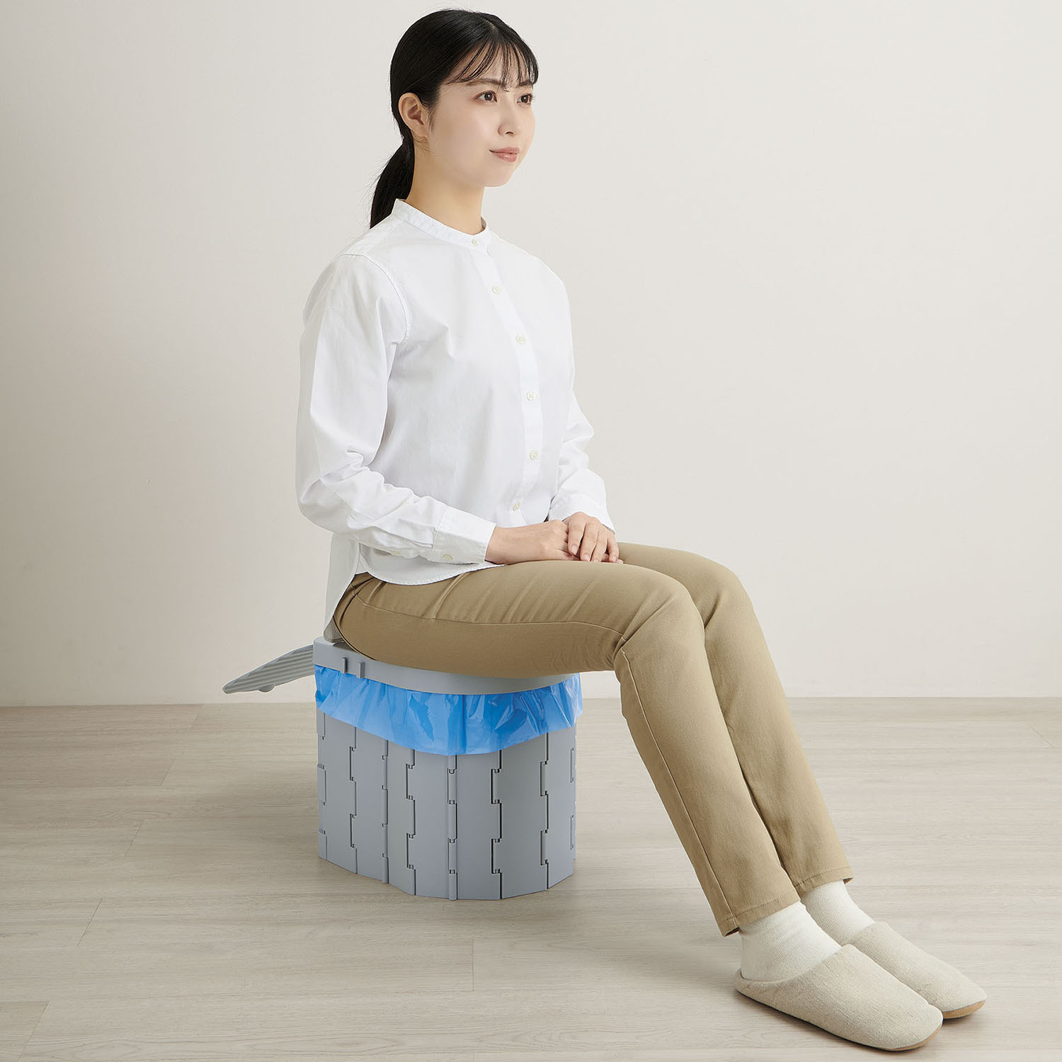 ＣＯＧＩＴ防災 洗える 緊急用組み立て式トイレ＆ 緊急用トイレ袋 （１０回分） セット