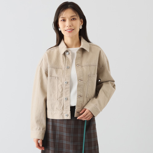 シュガーデプト プレミアムシリーズ コットン100% カラーデニム ワークジャケット シュガーデプト プレミアムシリーズ コットン100% カラーデニム ワークジャケット