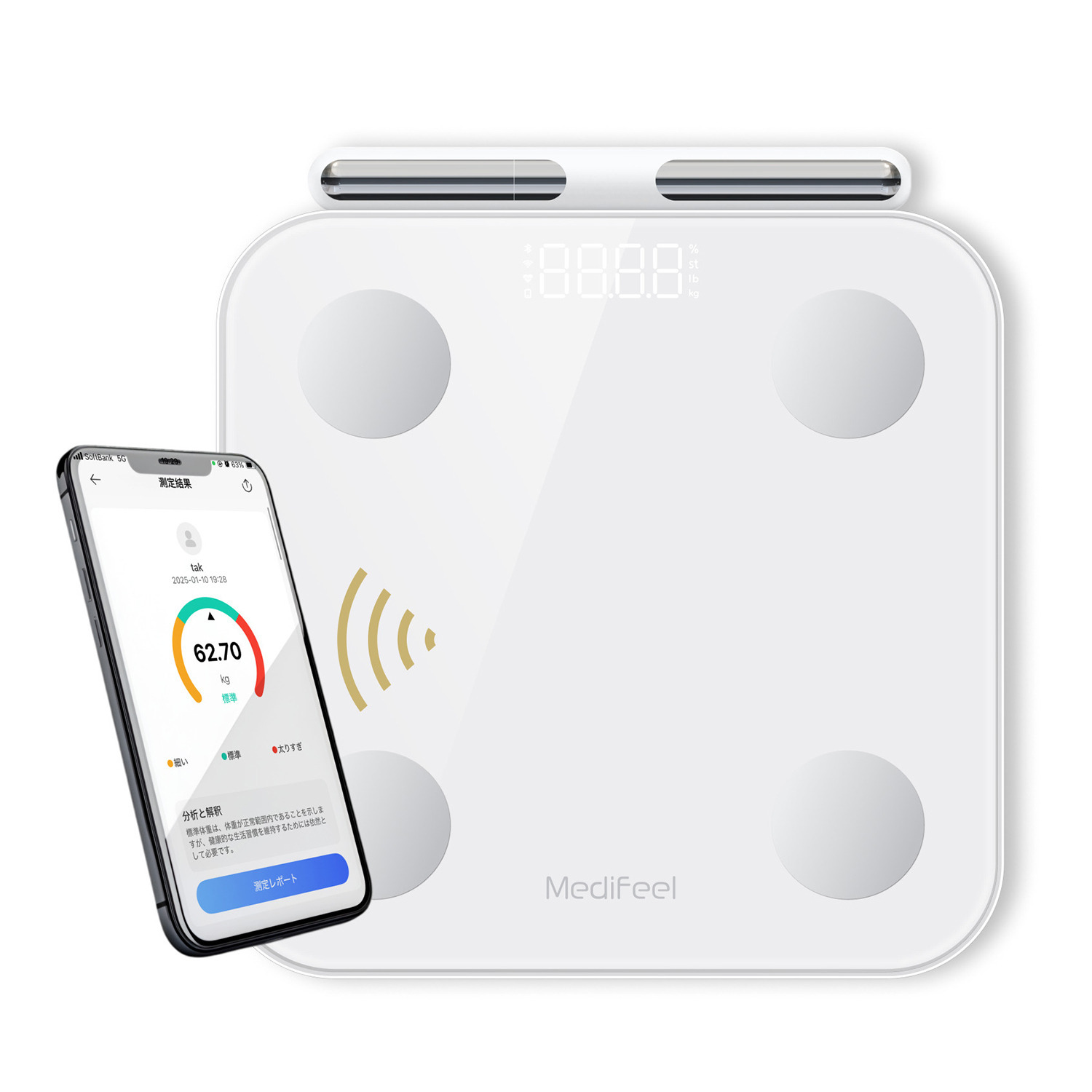 Ｍｅｄｉｆｅｅｌ体組成計