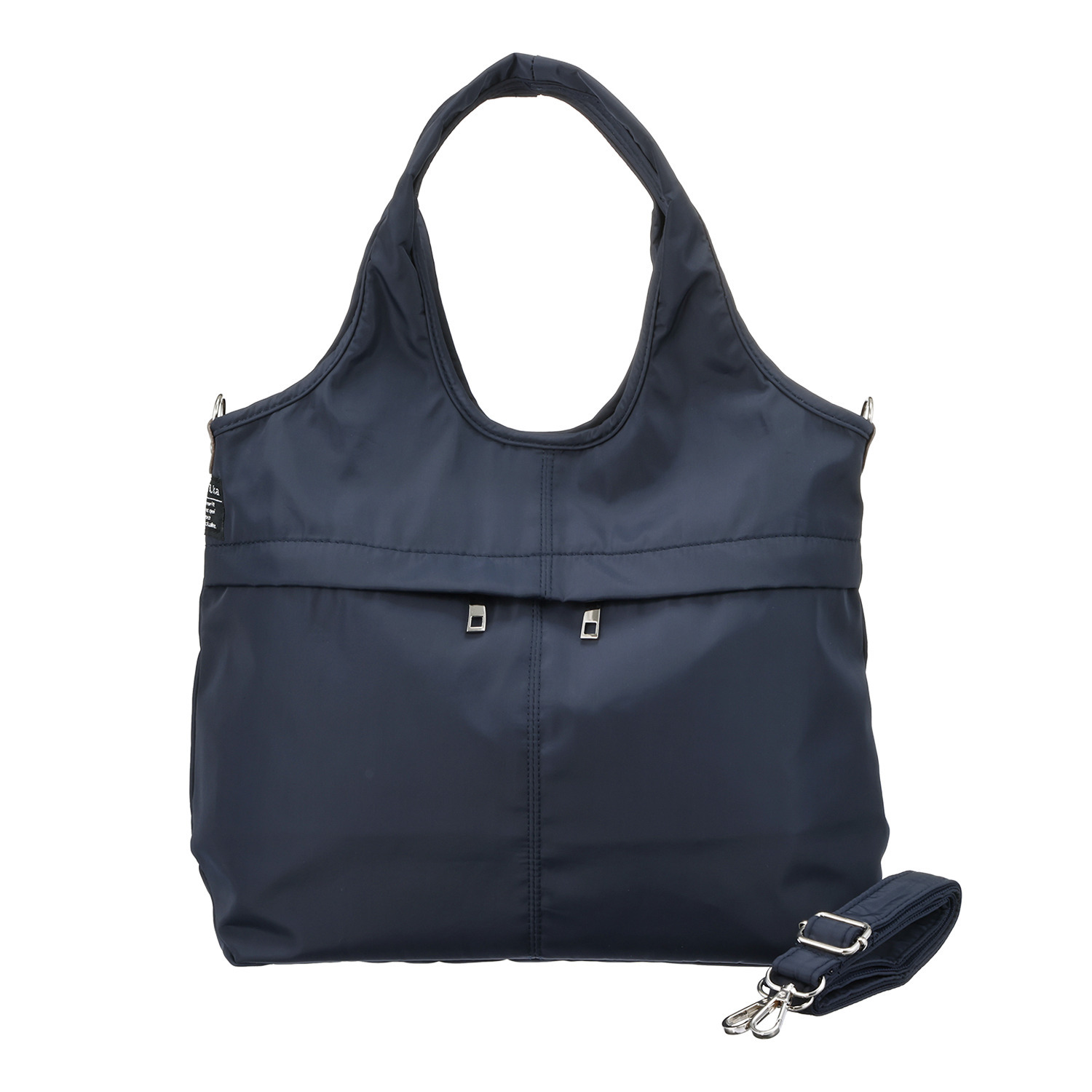 アリステラ 高密度ポリエステル １０ポケット ２ウェイ バルーントートバッグ